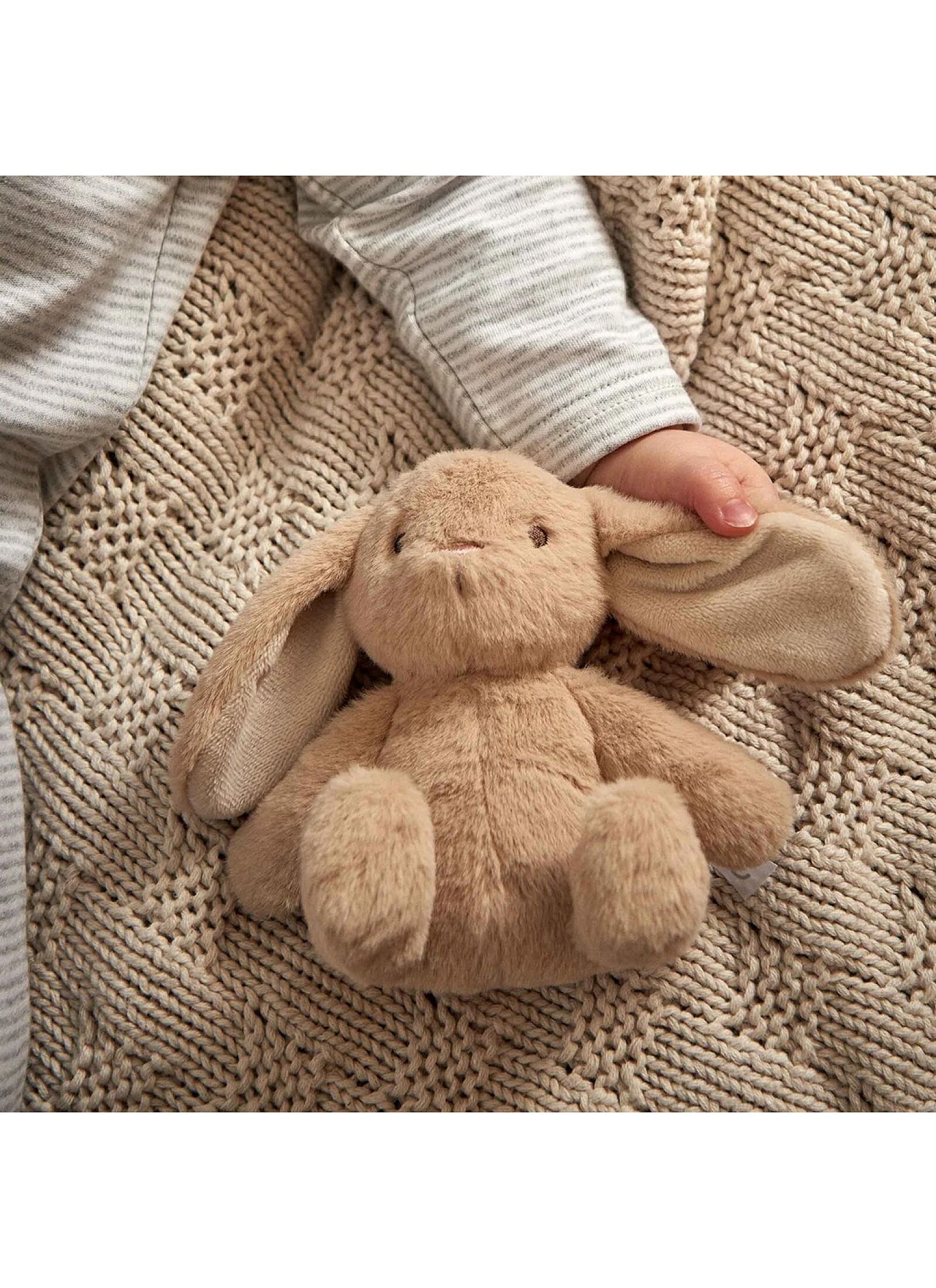 SNUGGLE TOY TAN BUNNY BEANIE