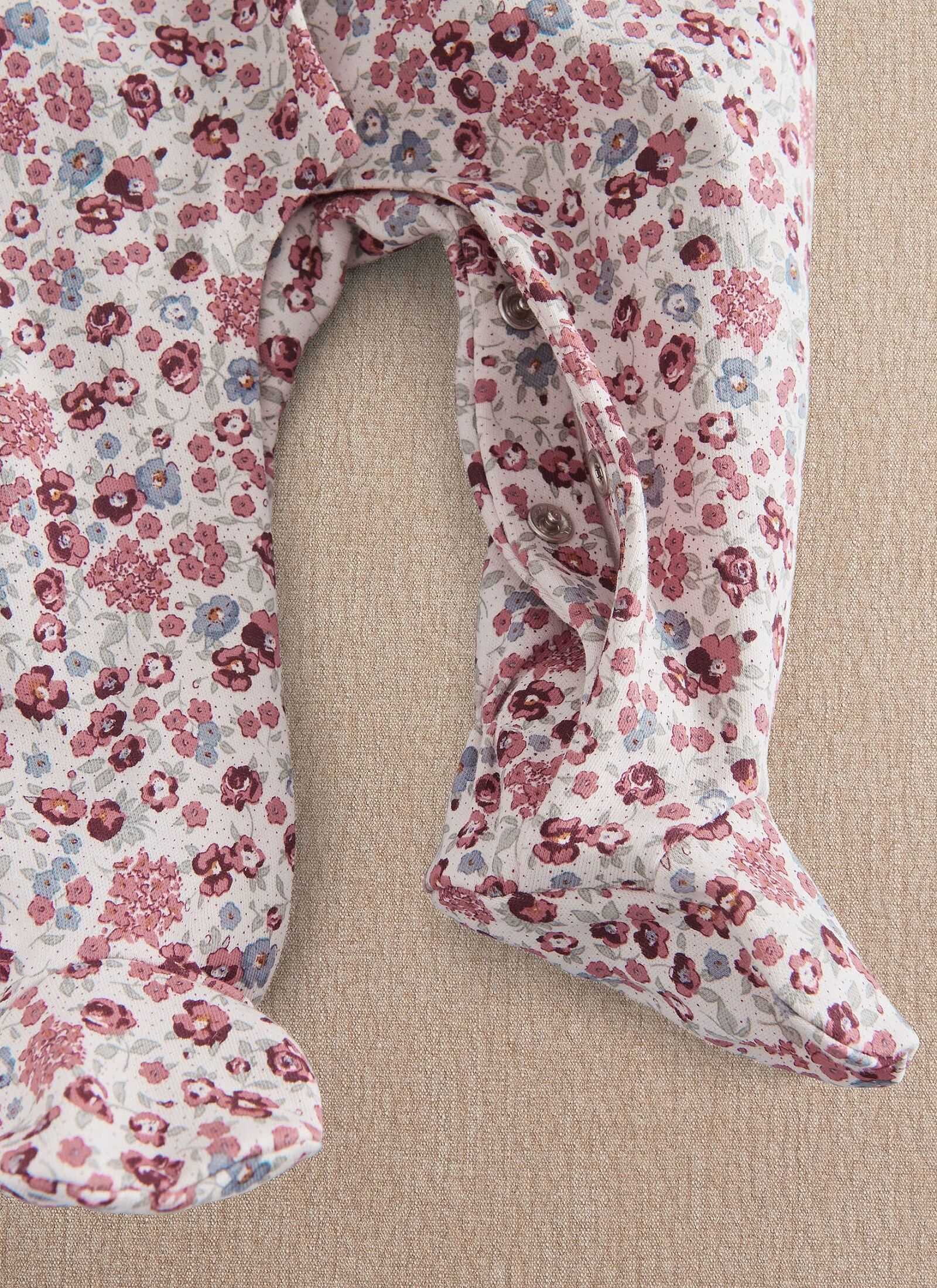 LONG-SLEEVED JUMPSUIT PINK FLORAL