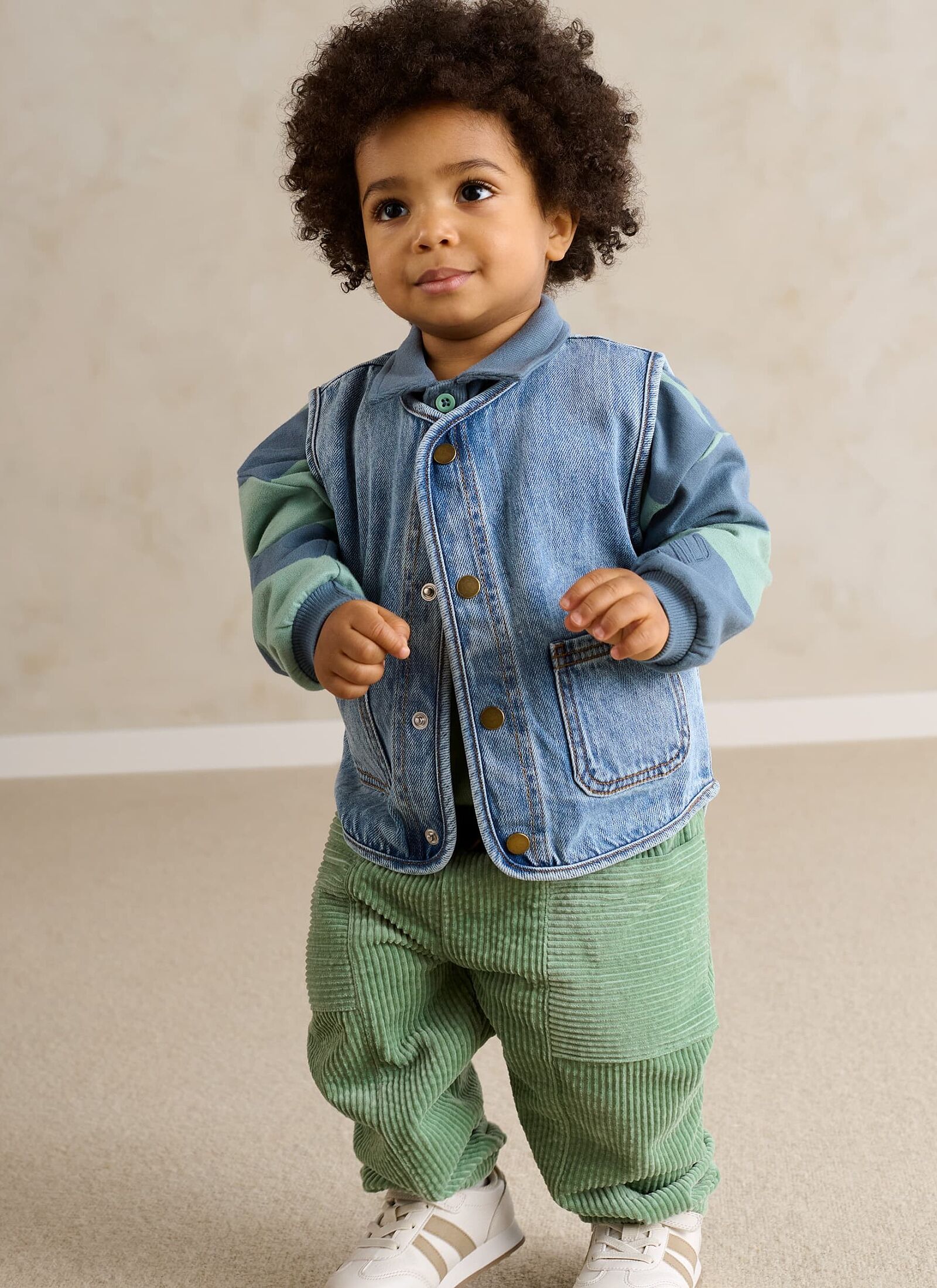 CORD TROUSERS GREEN