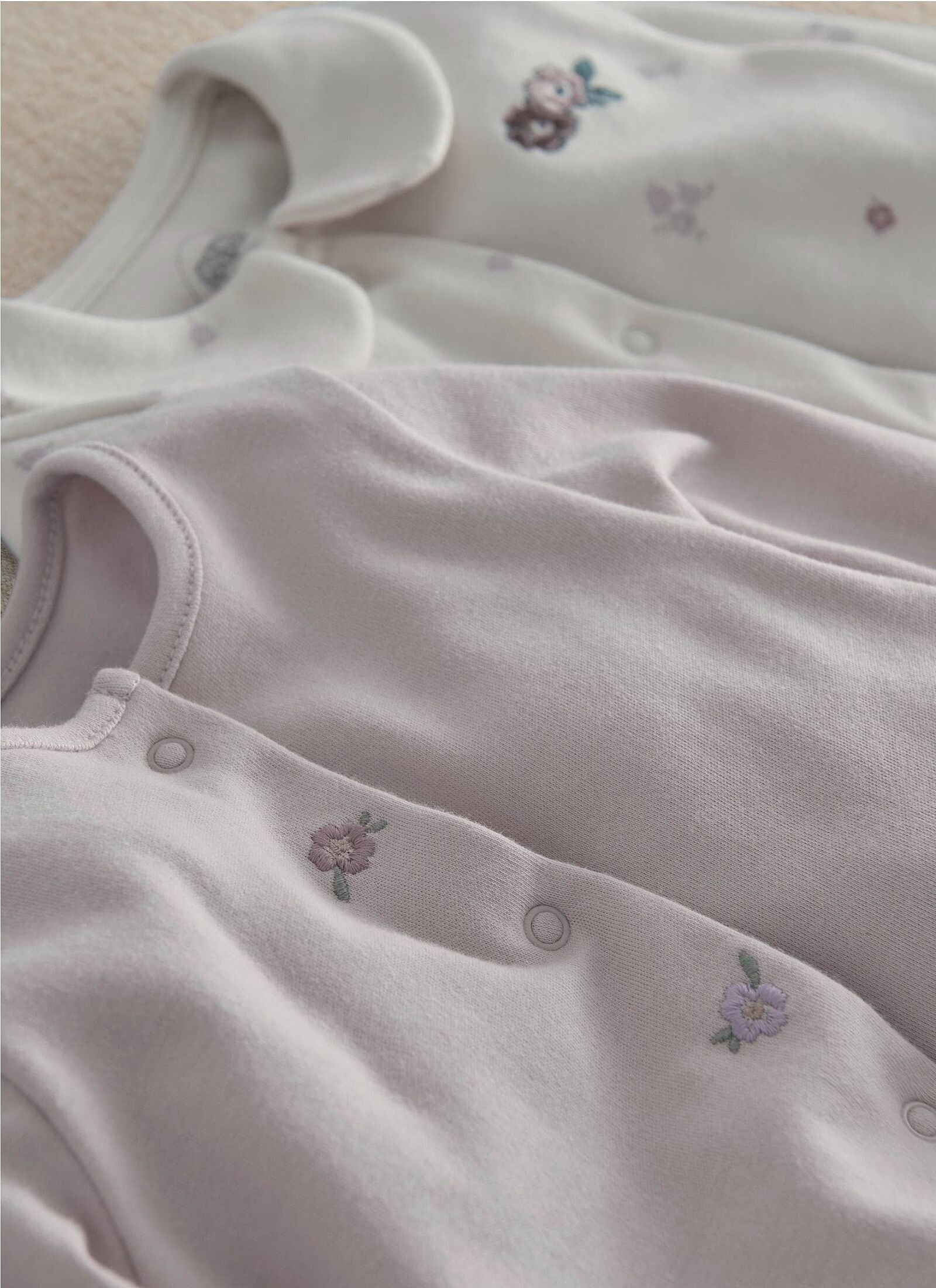SLEEPSUITS 3PCS VINTAGE FLORAL