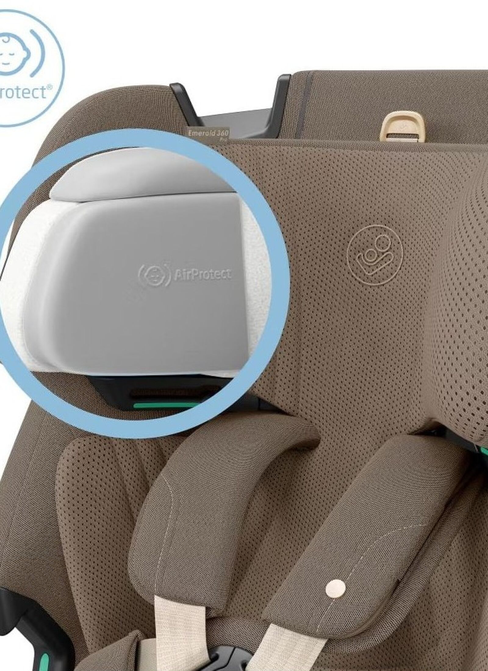CAR SEAT EMERALD 360 PRO AUTHENTIC TRUFFLE