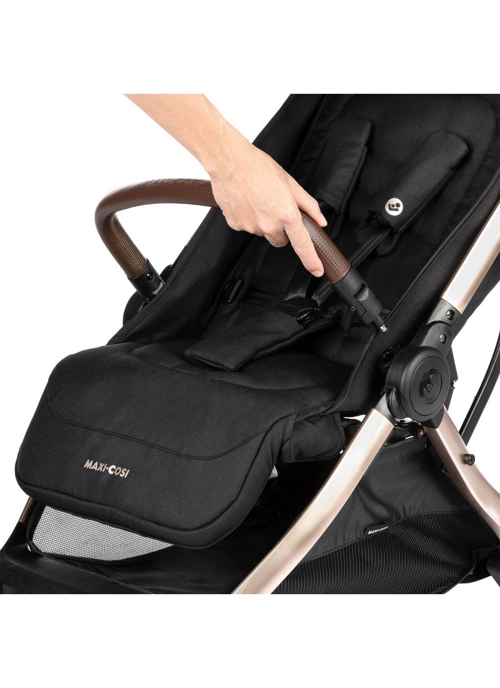 STROLLER EVA3 ESSENTIAL BLACK CHAMPAGNE