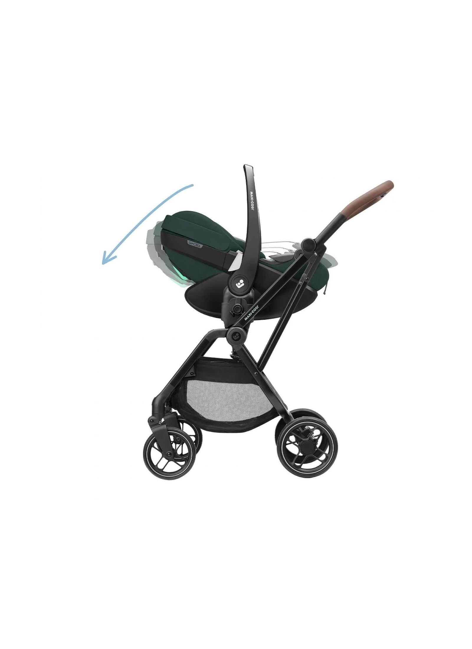 CAR SEAT PEBBLE 360 PRO2 TWILLIC GREEN