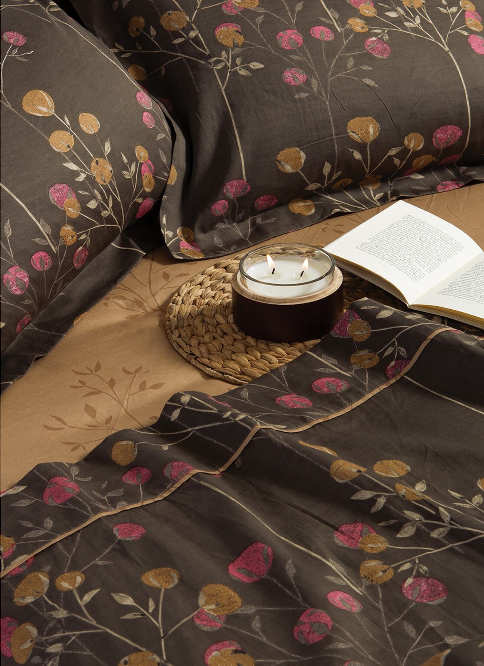 QUEEN SHEET SET AUDREY BROWN