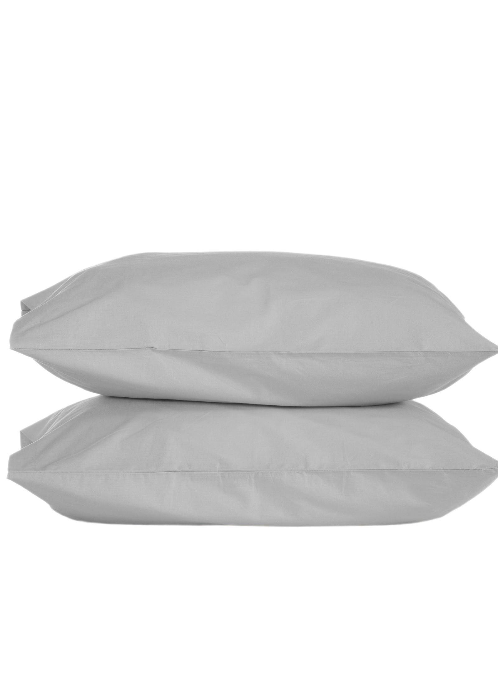 PILLOWCASE SET BASIC SILVER GREY