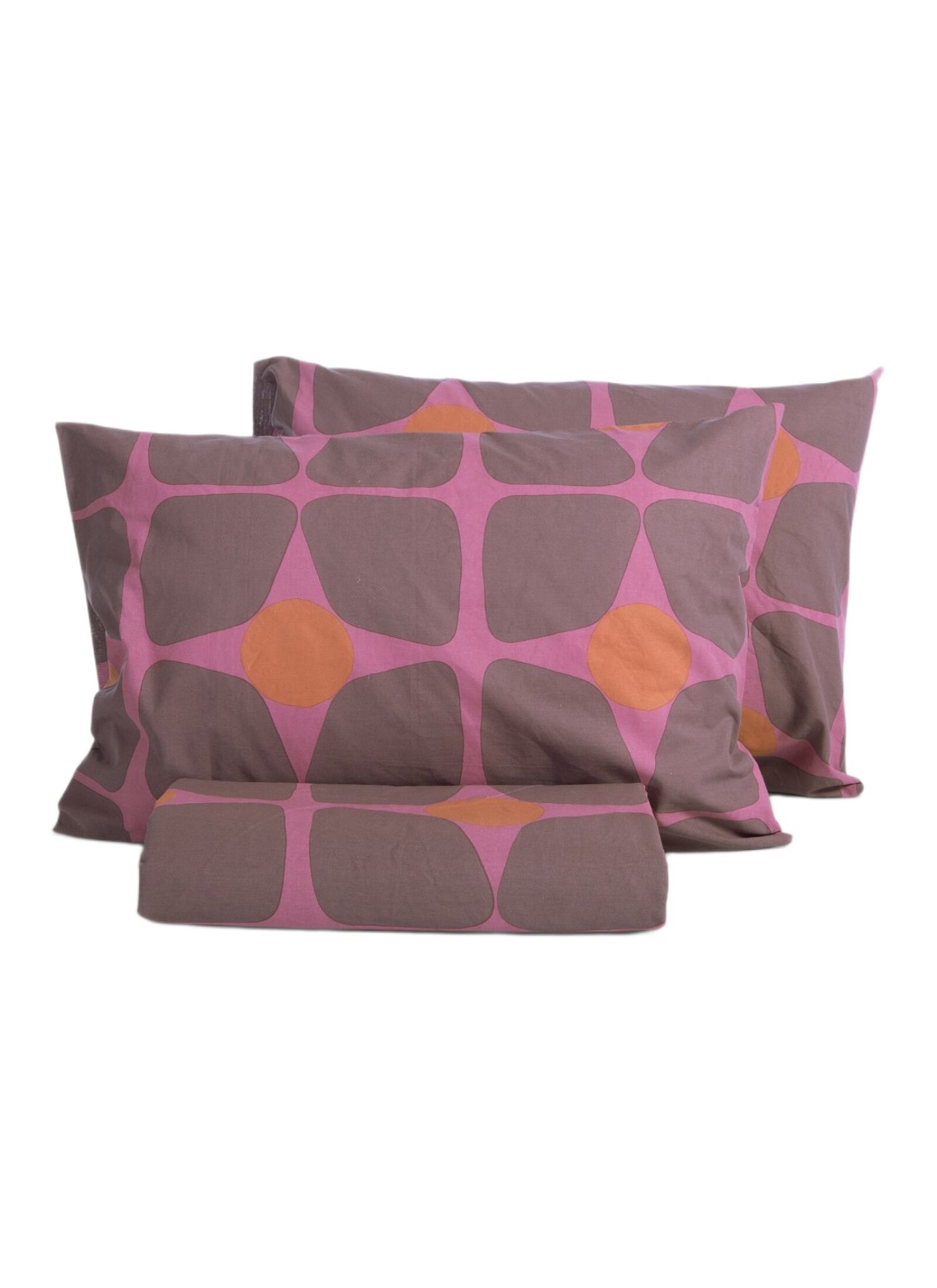 QUEEN DUVET COVER SET CASUAL COREO MAUVE