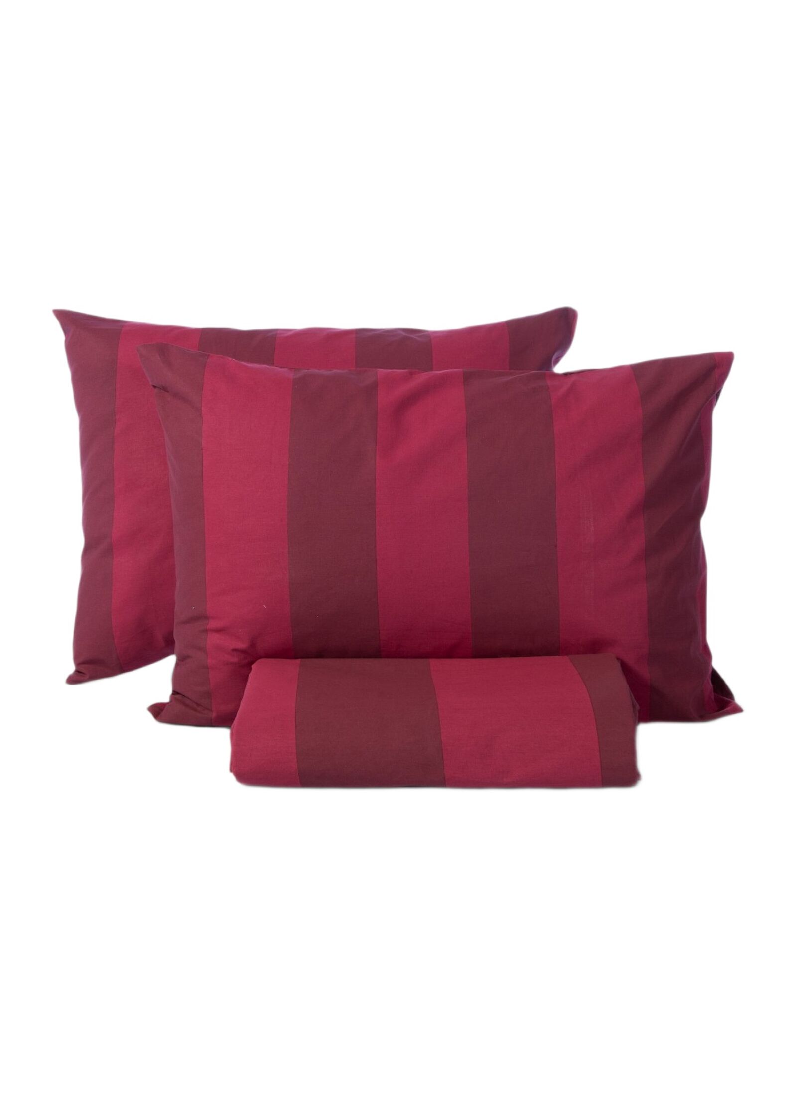 QUEEN DUVET COVER SET CASUAL VERTIA BORDO