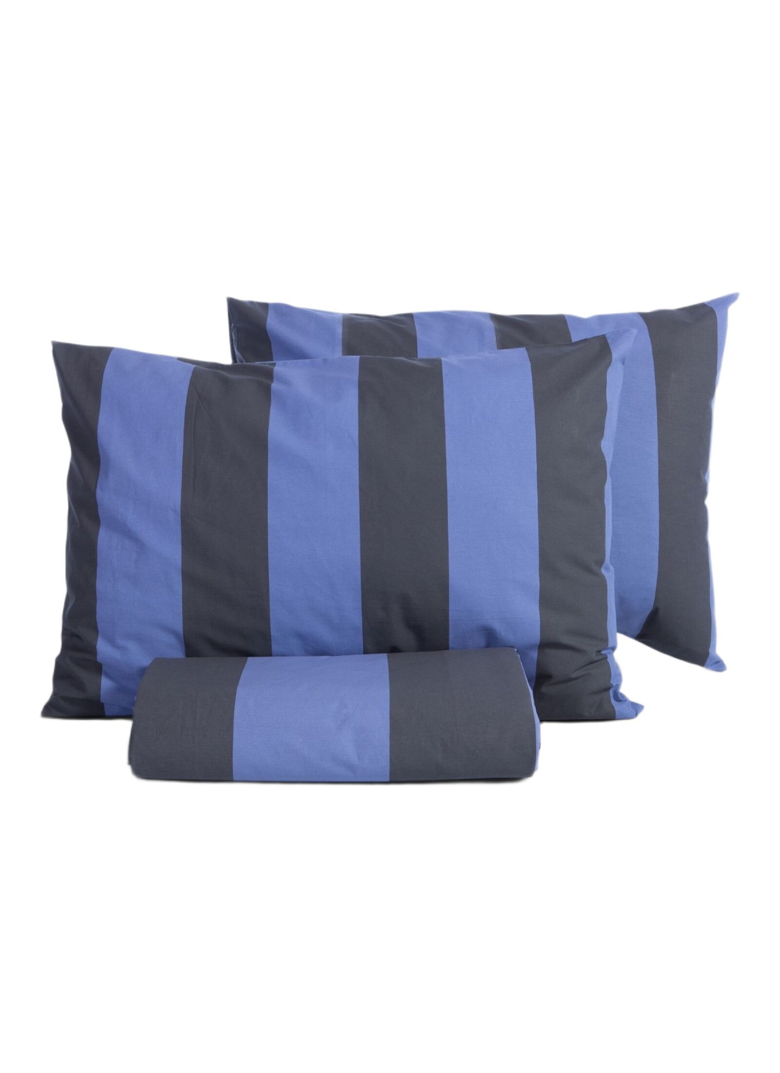 QUEEN DUVET COVER SET CASUAL VERTIA BLUE BLACK