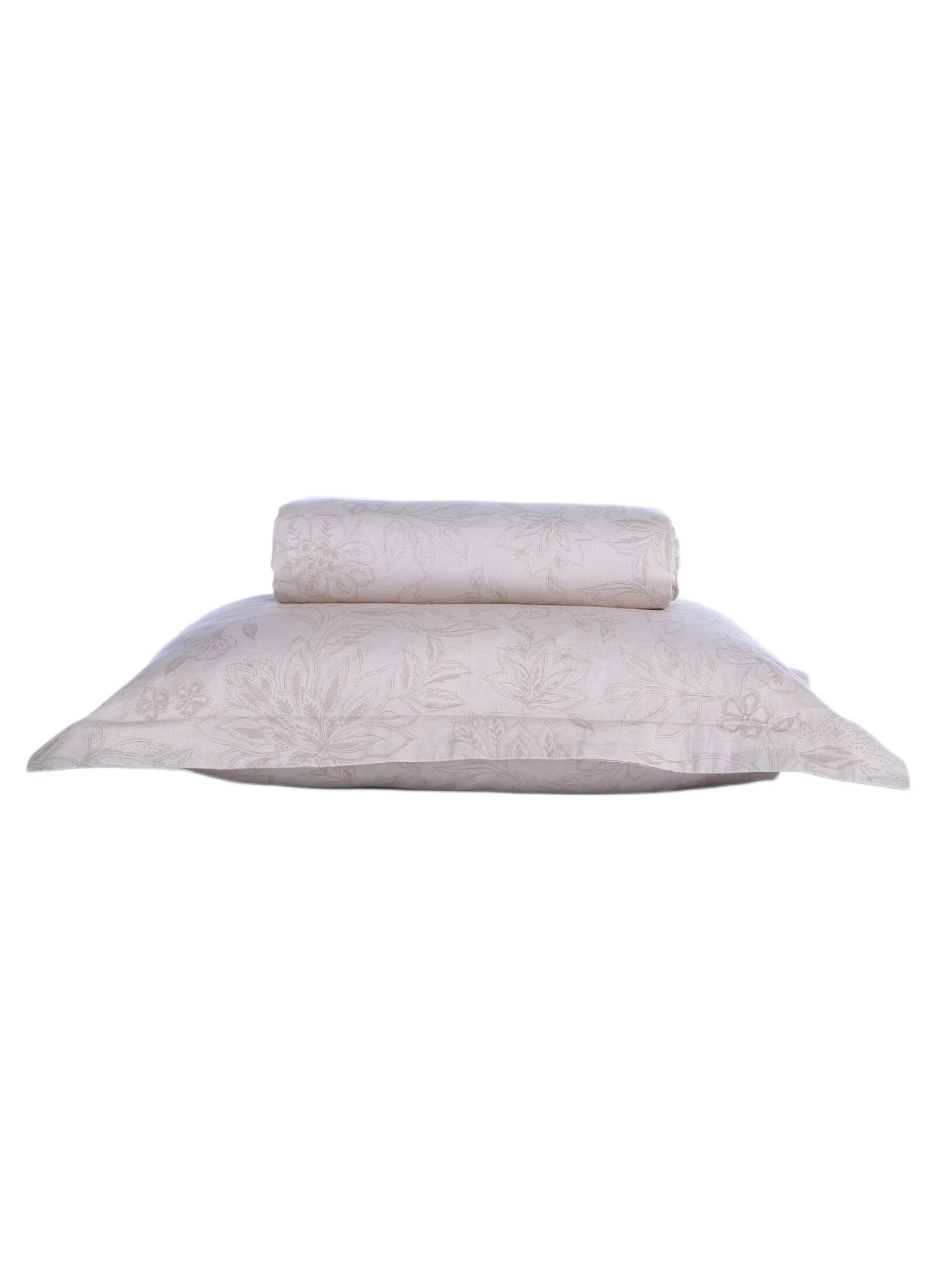 QUEEN DUVET COVER SET ELINDA ECRU