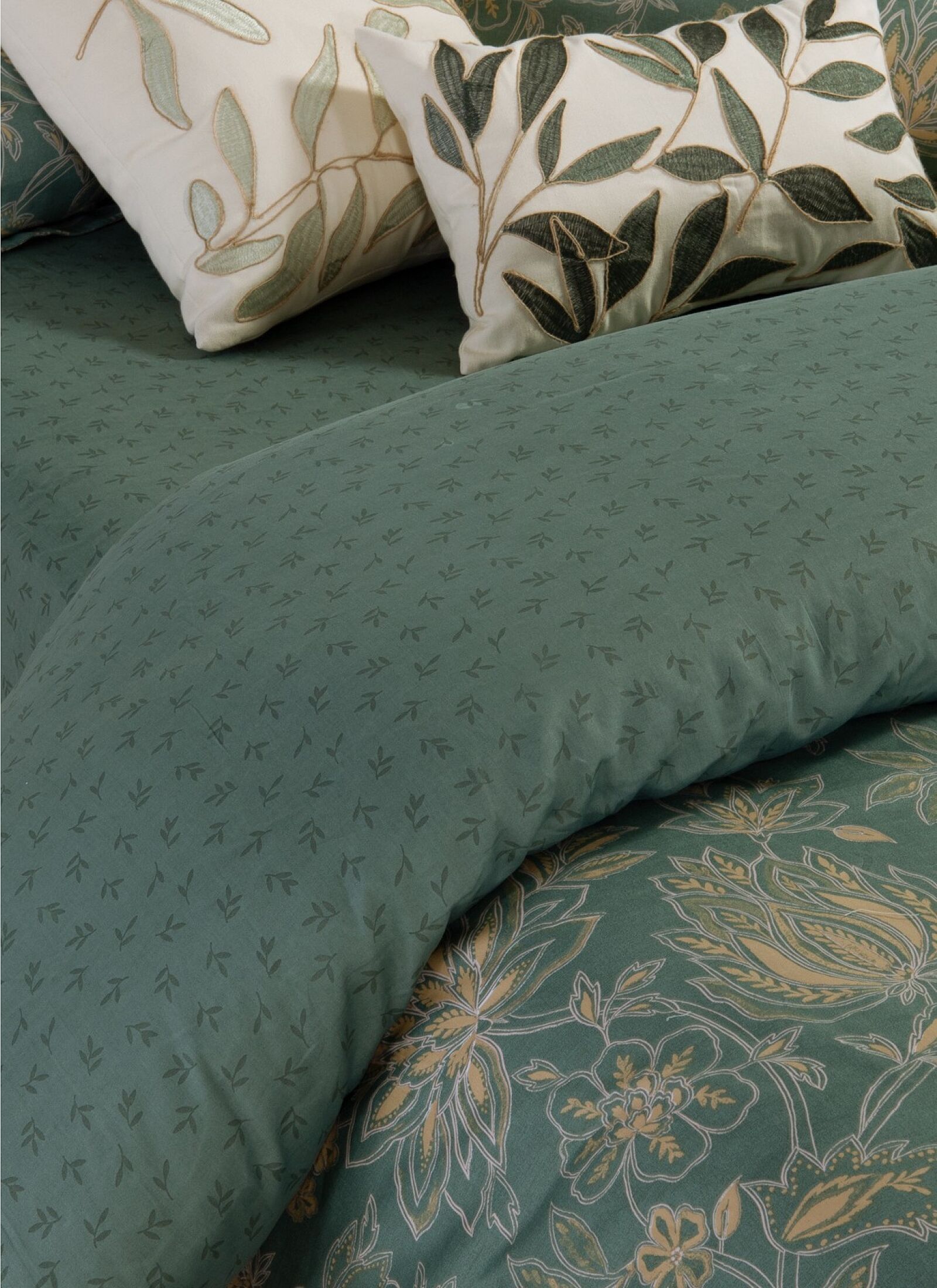 QUEEN DUVET COVER SET ELINDA GREEN