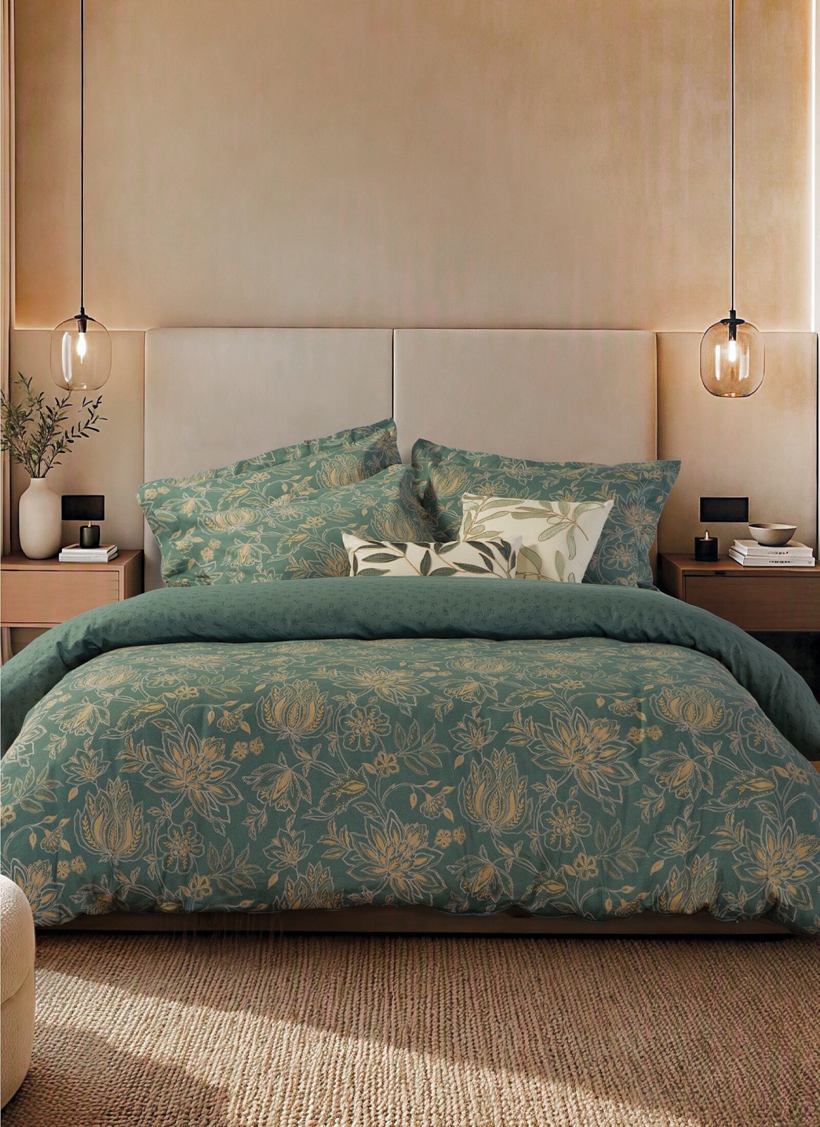QUEEN SHEET SET ELINDA GREEN