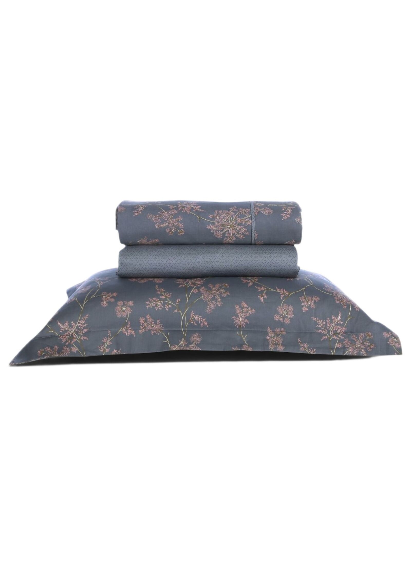 QUEEN SHEET SET FOXY GREY BLUE