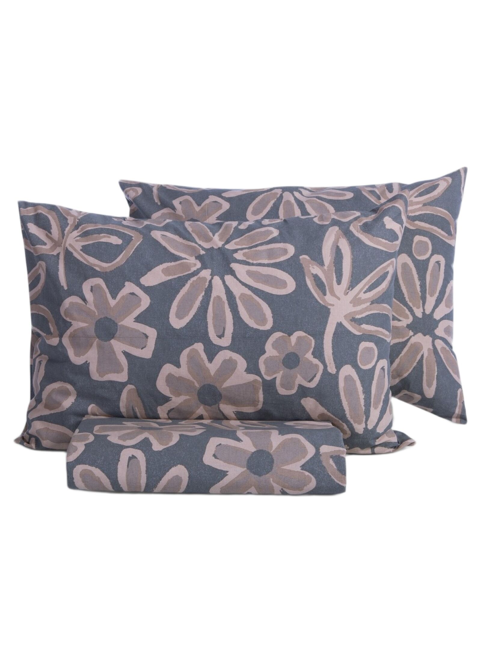QUEEN DUVET COVER SET HARMONY GREY