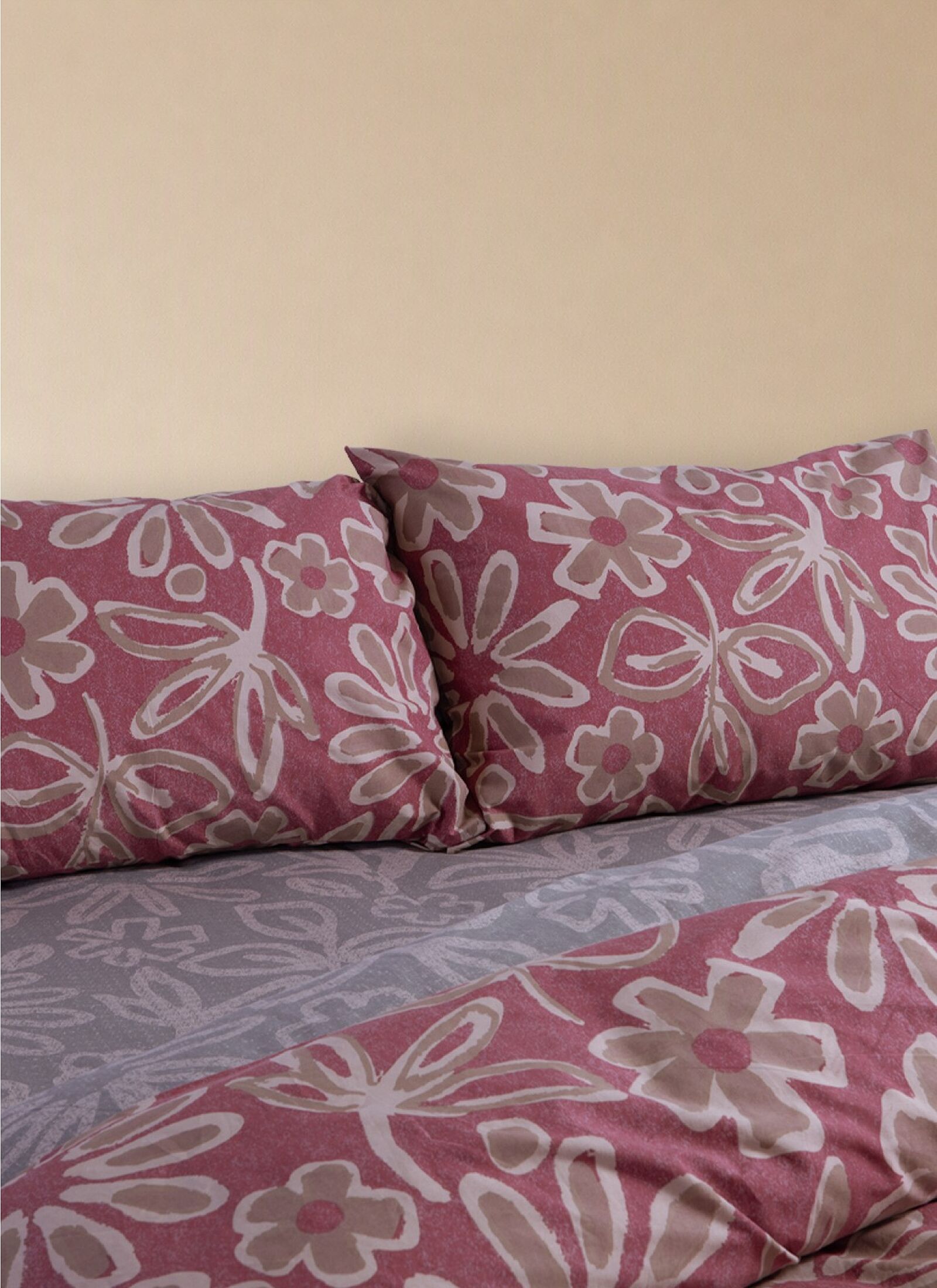 QUEEN DUVET COVER SET HARMONY BORDO