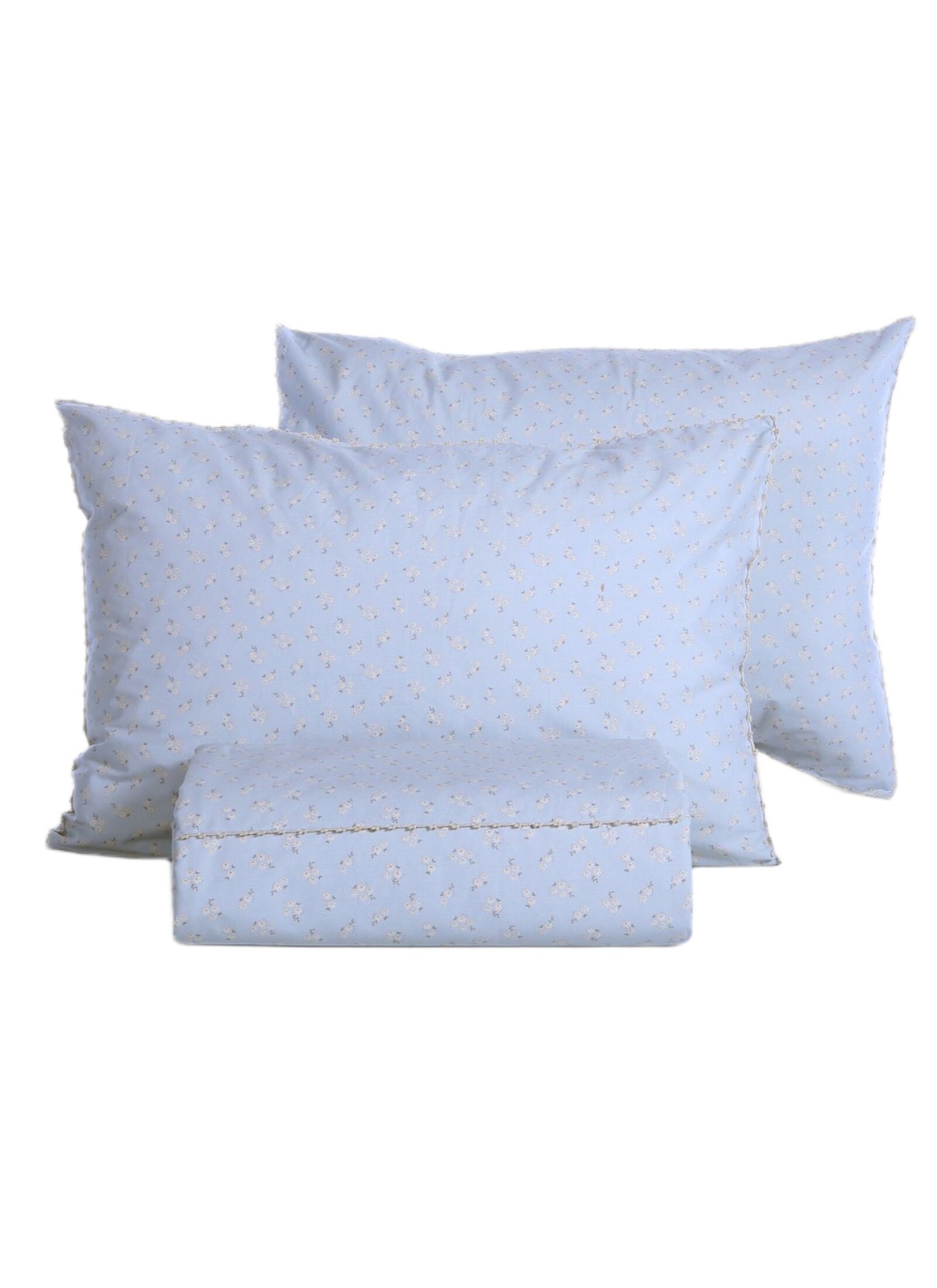 QUEEN DUVET COVER SET JUDITH GREY BLUE