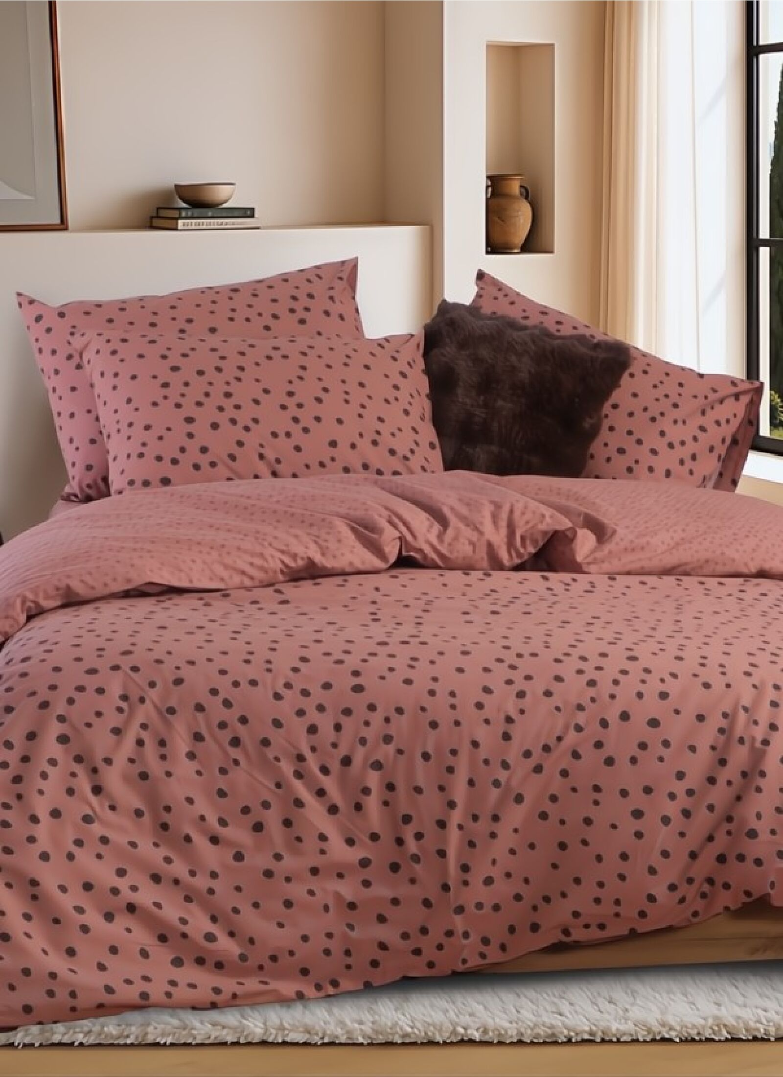 QUEEN SHEET SET TRUST DUSTY ROSE