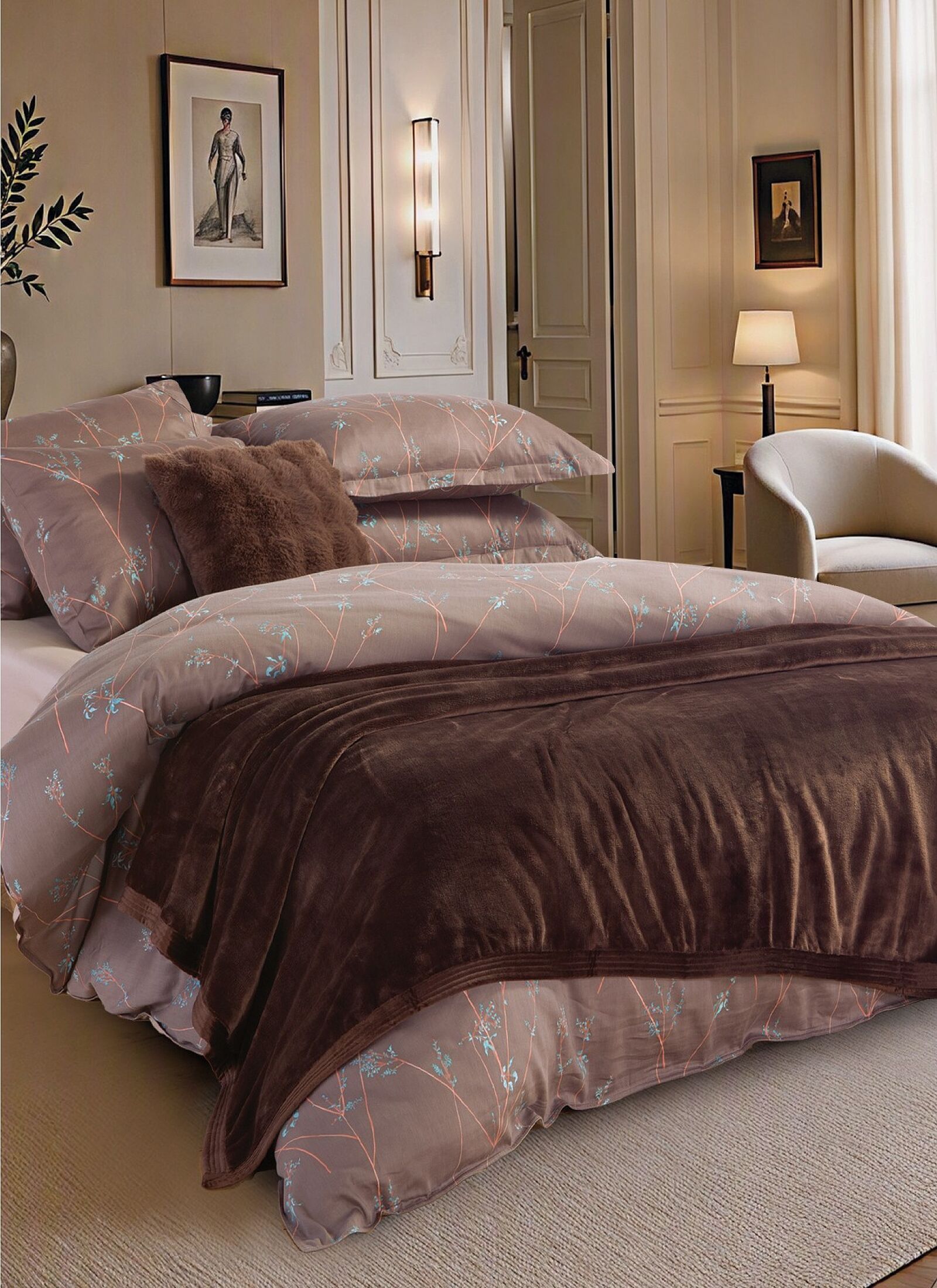 DOUBLE BLANKET VELOSSO COFFEE (230X240)