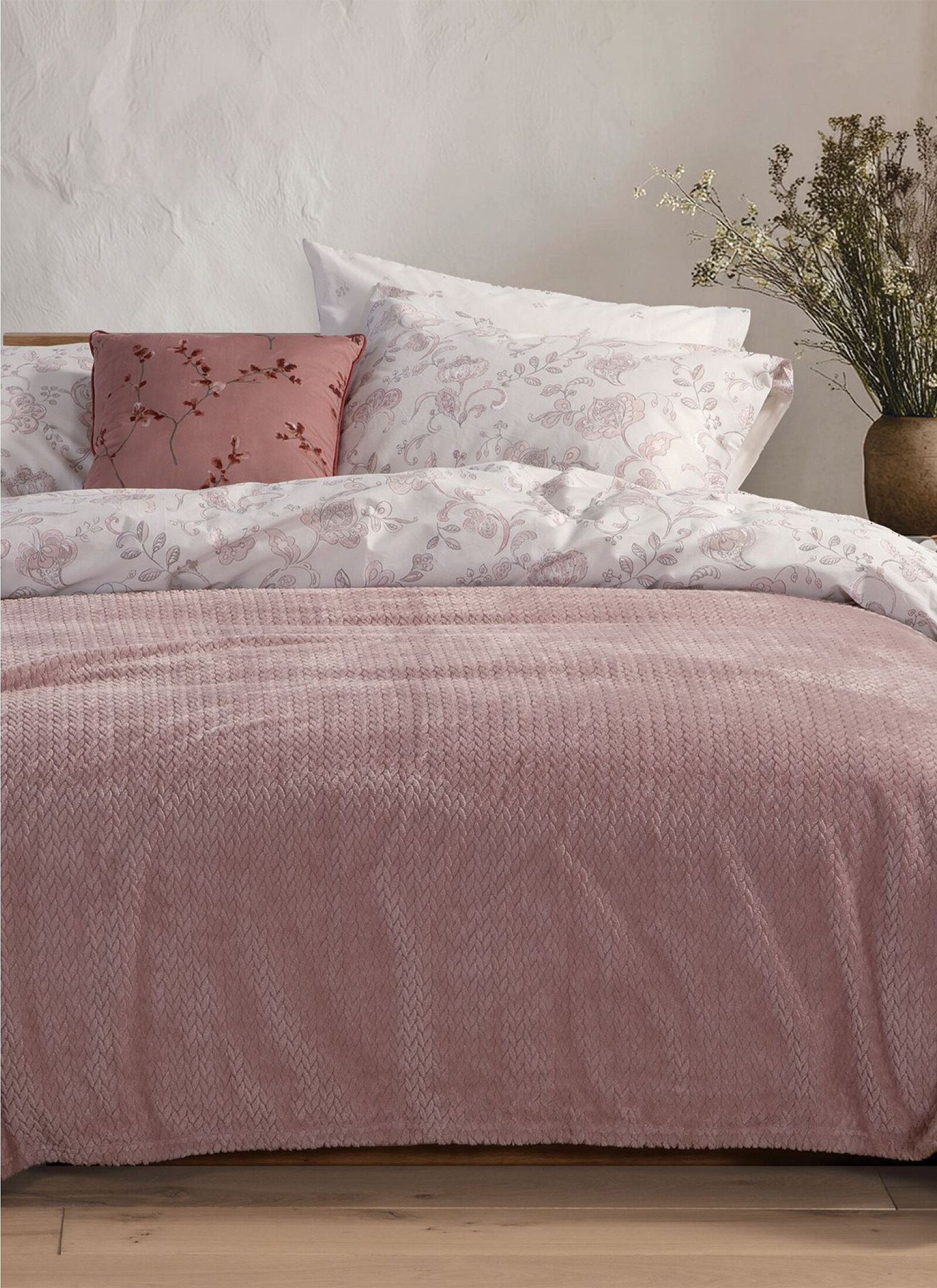 DOUBLE BLANKET WORTH MAUVE (220X240)