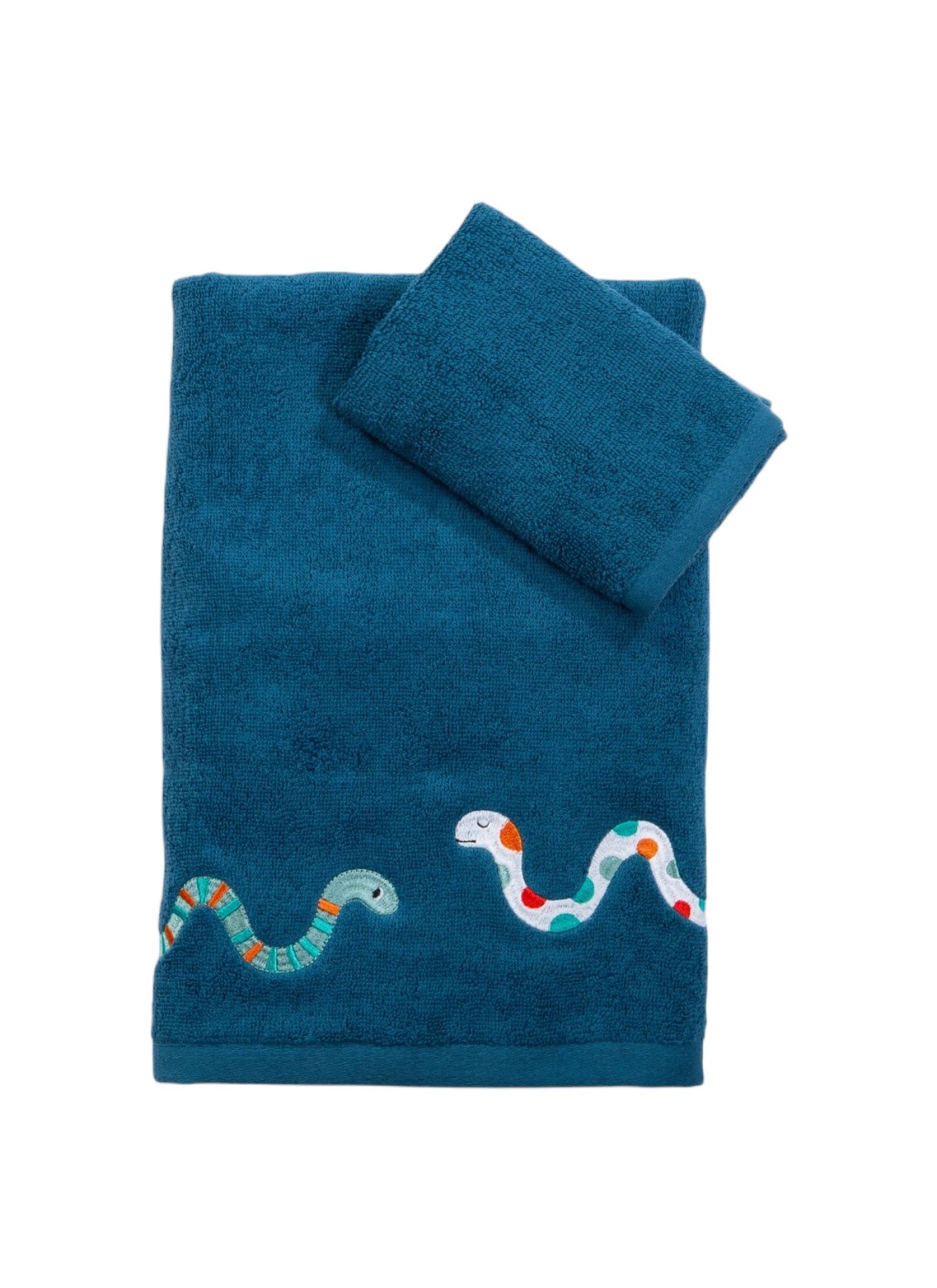TOWEL SET (2PCS) WARMS PETROL