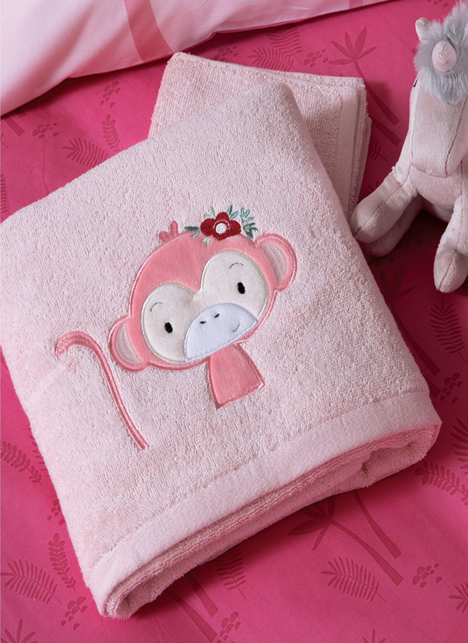 TOWEL SET (2PCS) WILD &AMP; SWEET PINK