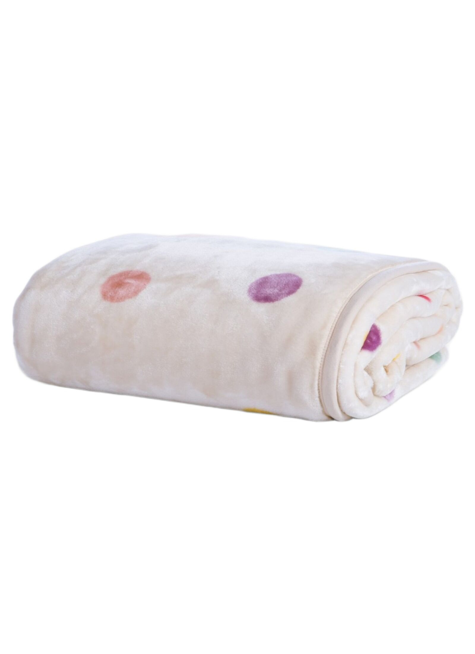 ADULT BLANKET (160X220) DOTS ECRU