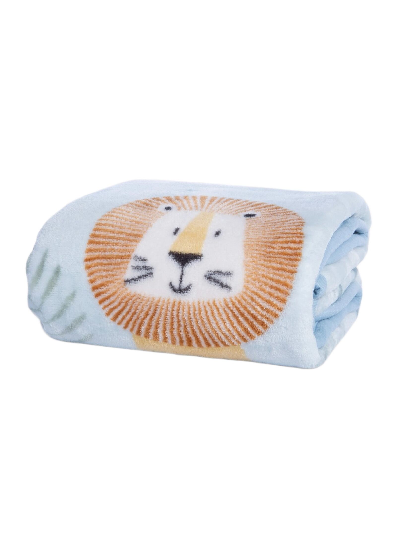 CRADDLE BLANKET (75X100) WILD COMBANY BLUE