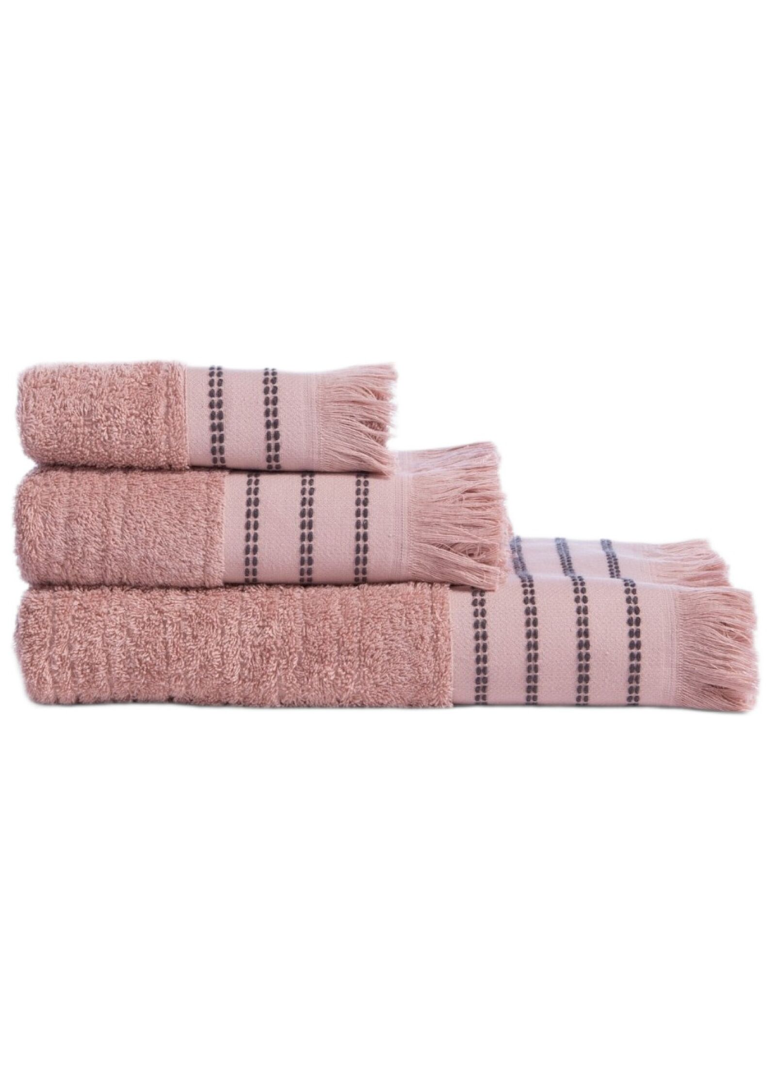 3 PC TOWEL SET APART ROSE