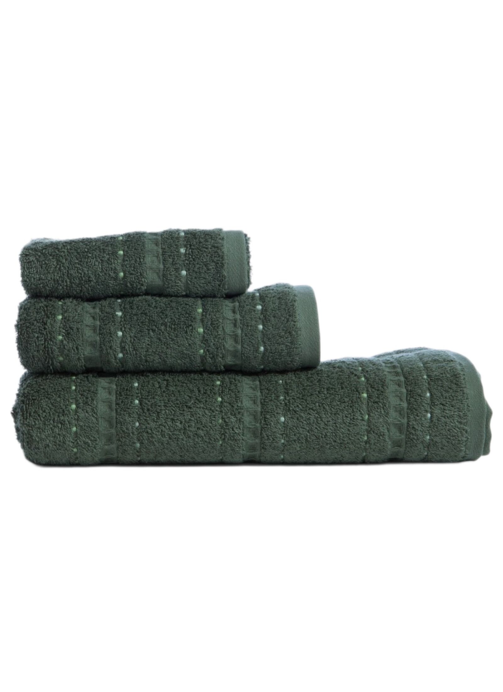 3 PC TOWEL SET HARMONY GREEN