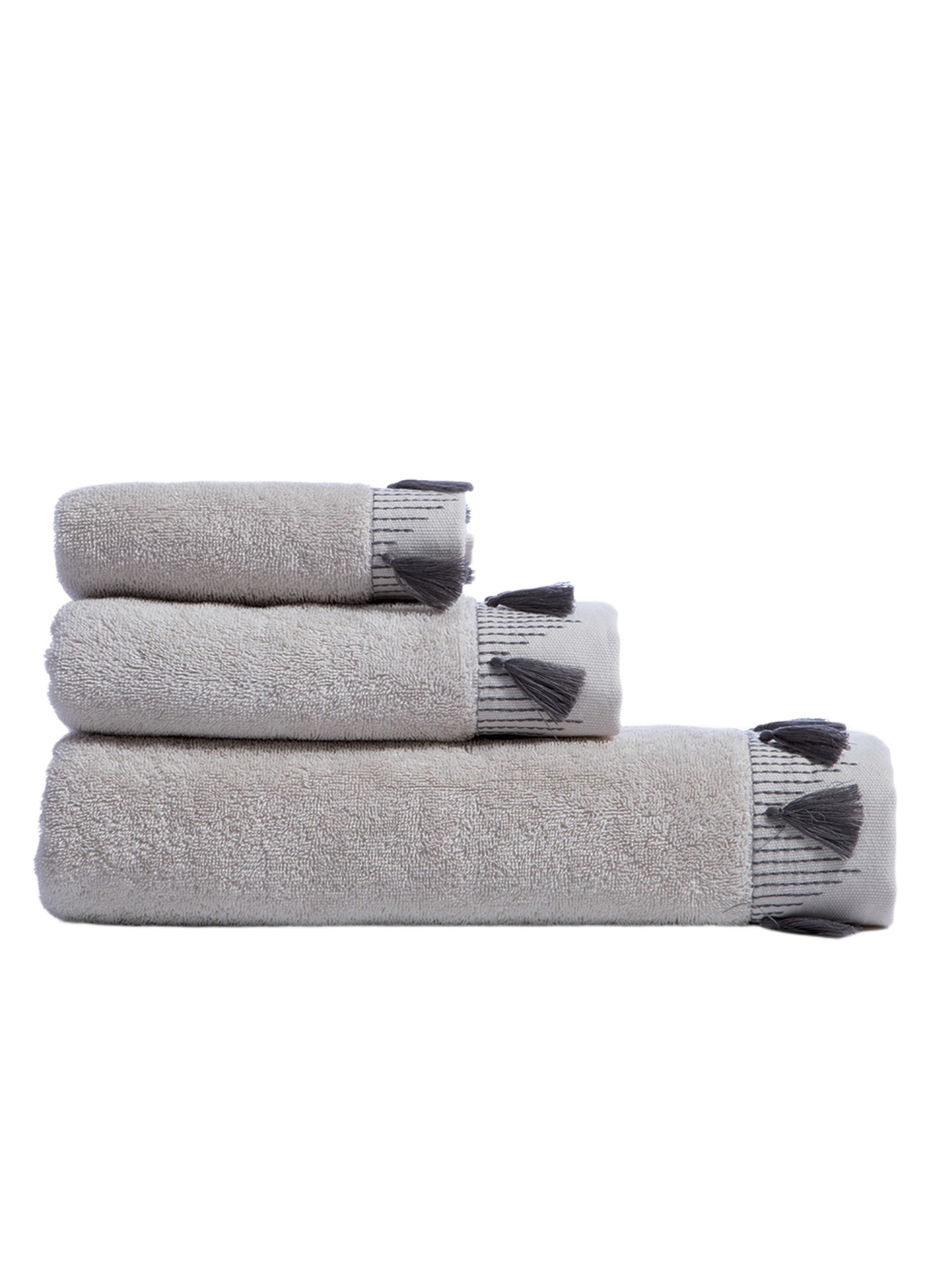 3 PC TOWEL SET MOMENTUM GREY