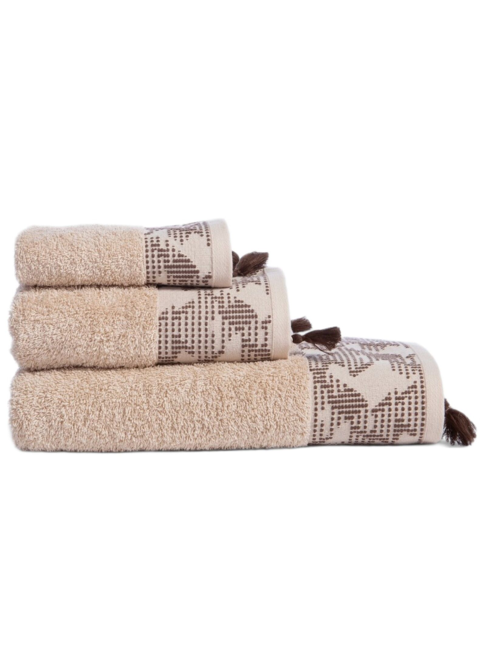 3 PC TOWEL SET ZEYN BEIGE