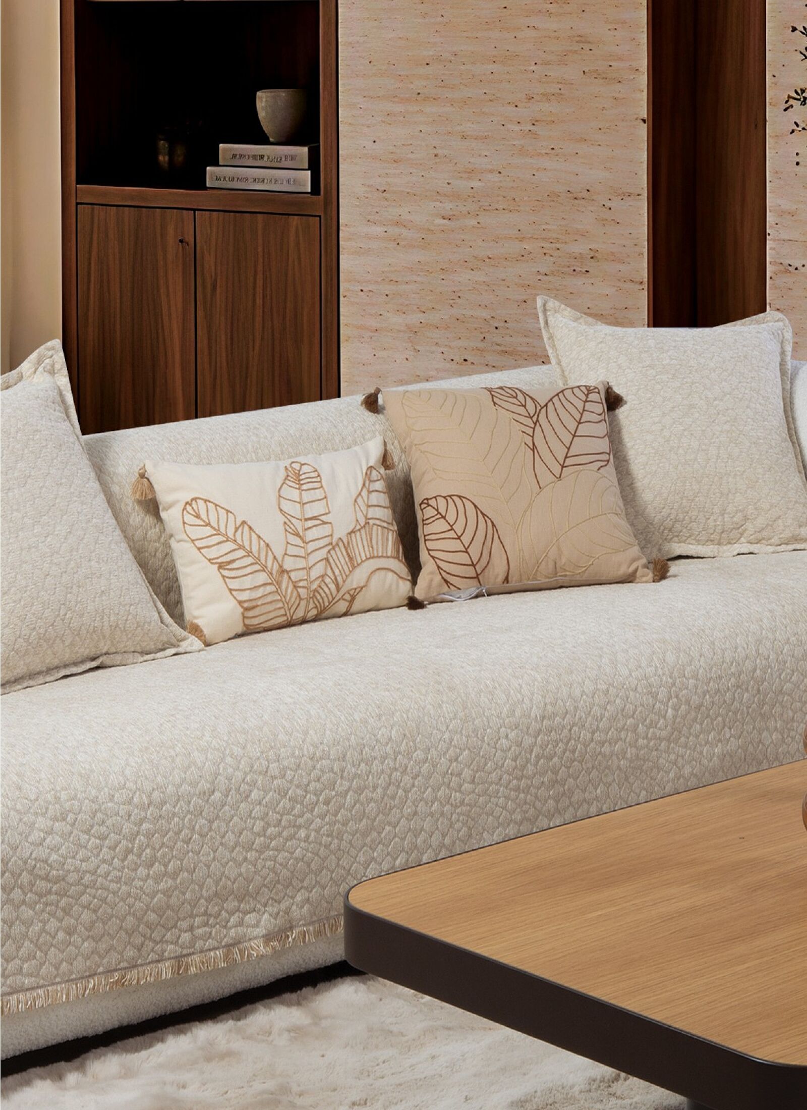 THROW DECORE ECRU