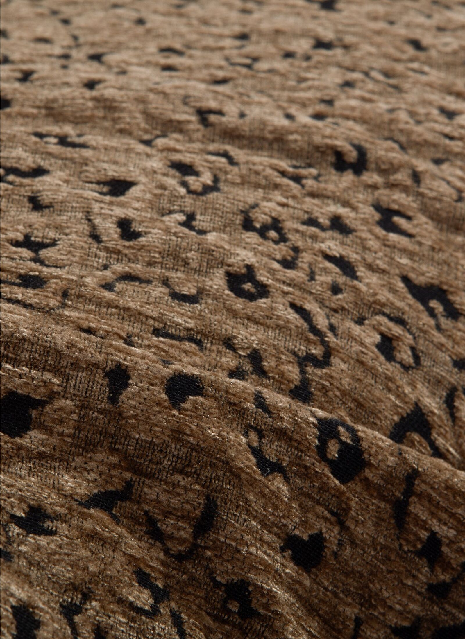 THROW LEOPARD BROWN