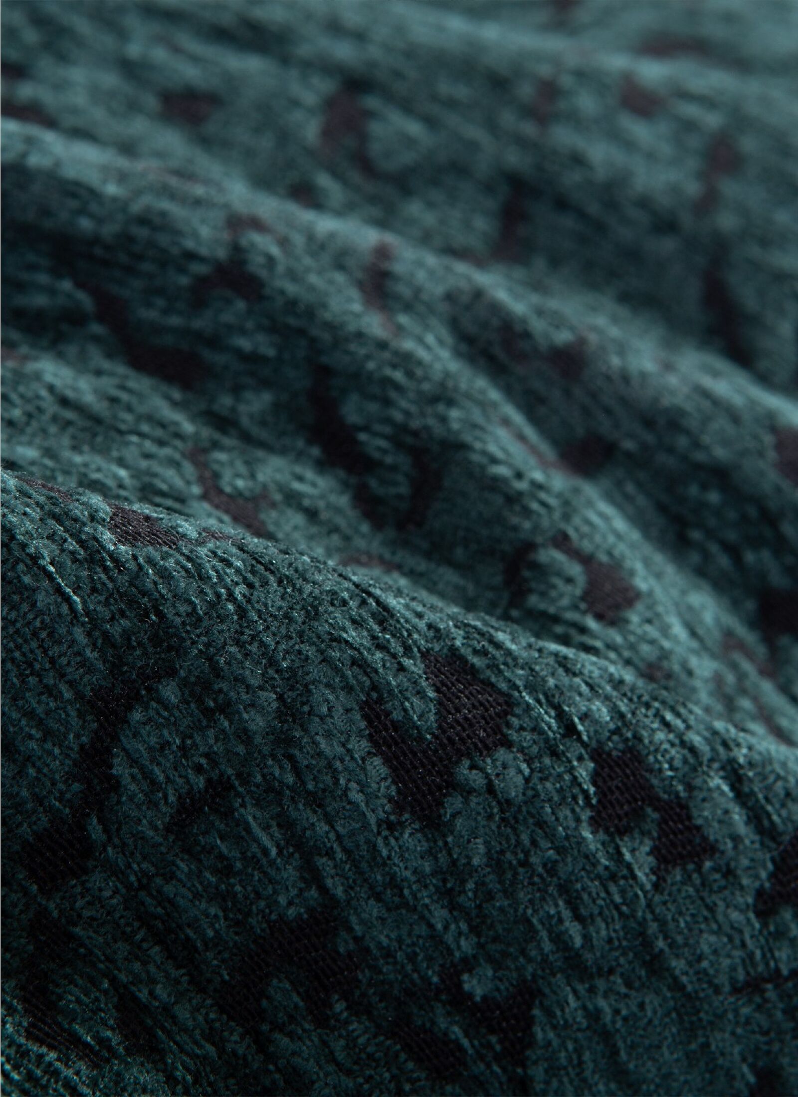 THROW LEOPARD GREEN