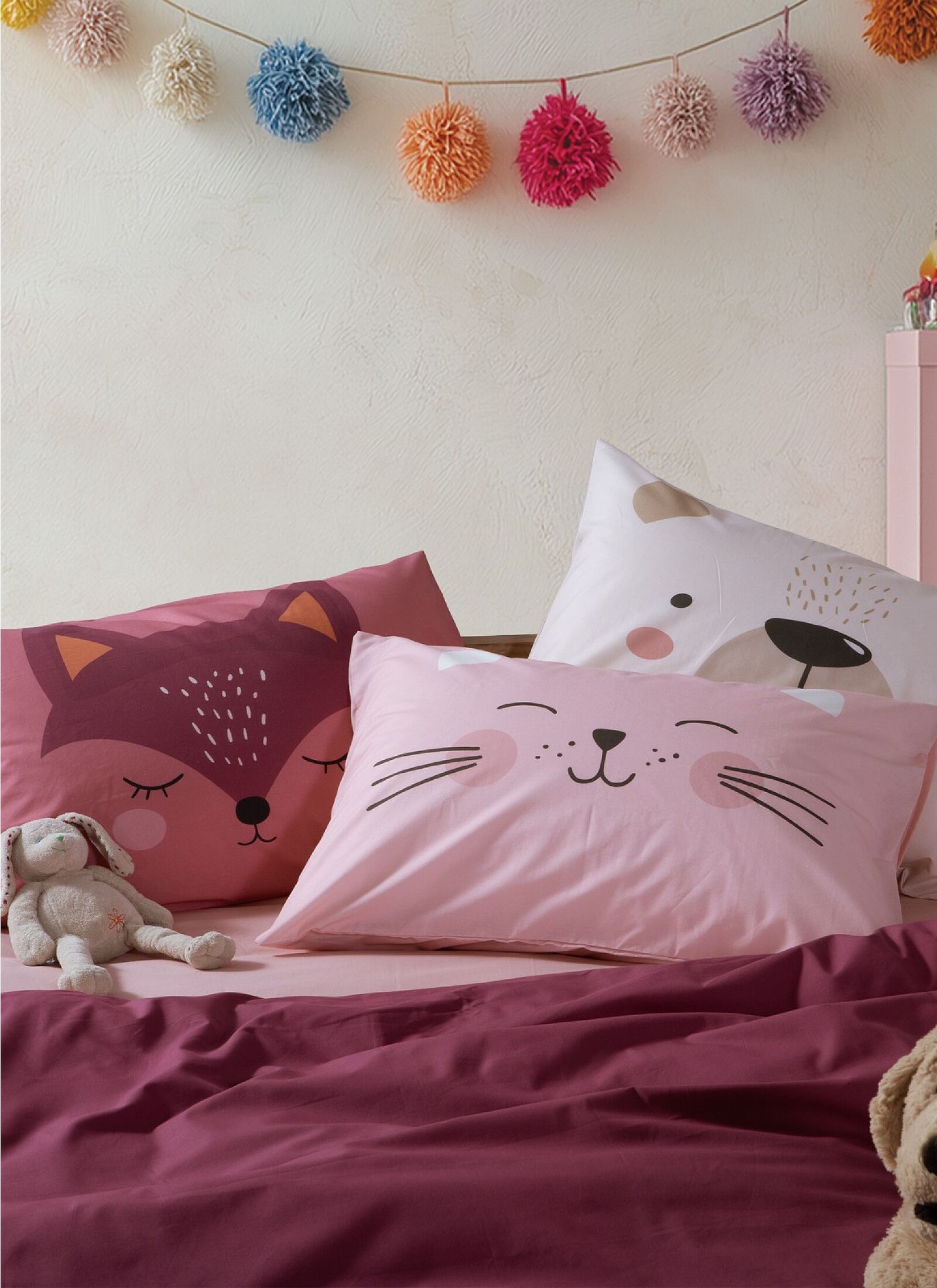 PILLOWCASE HAPPY CAT