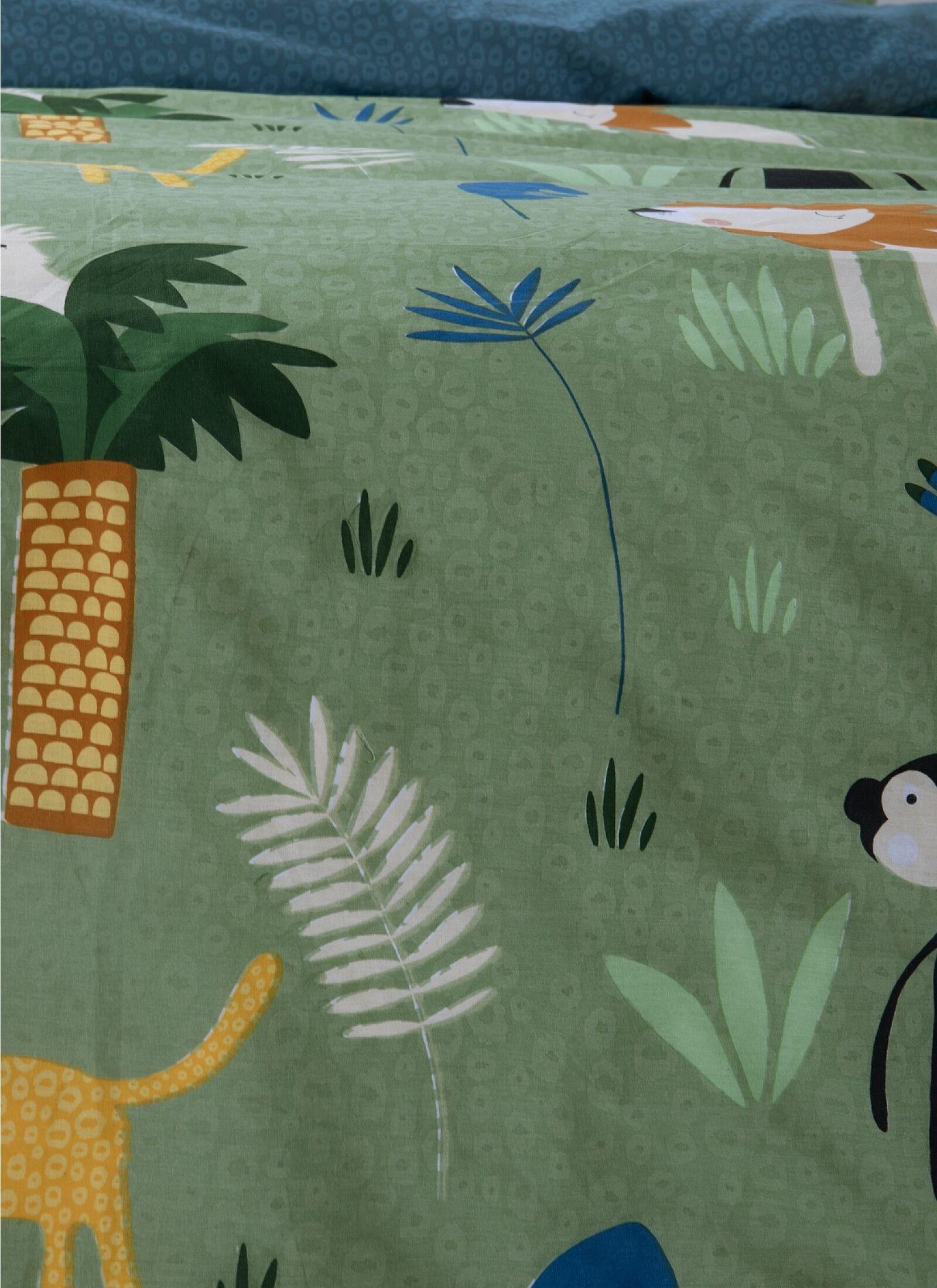 SINGLE SHEET SET JUNGLE MANIA GREEN