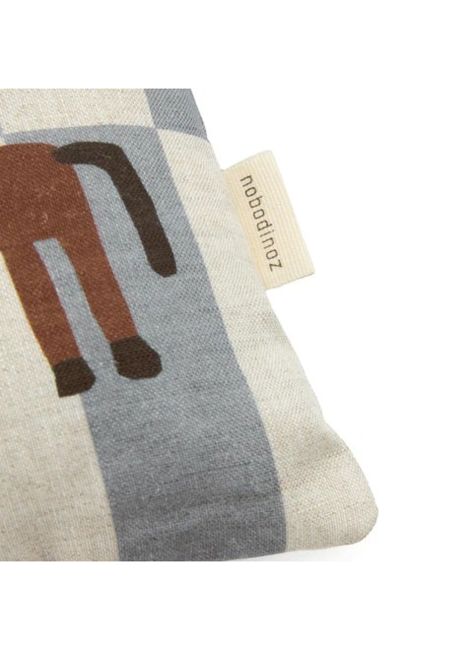 CUSHION (45X30) BLUE TILES HORSE