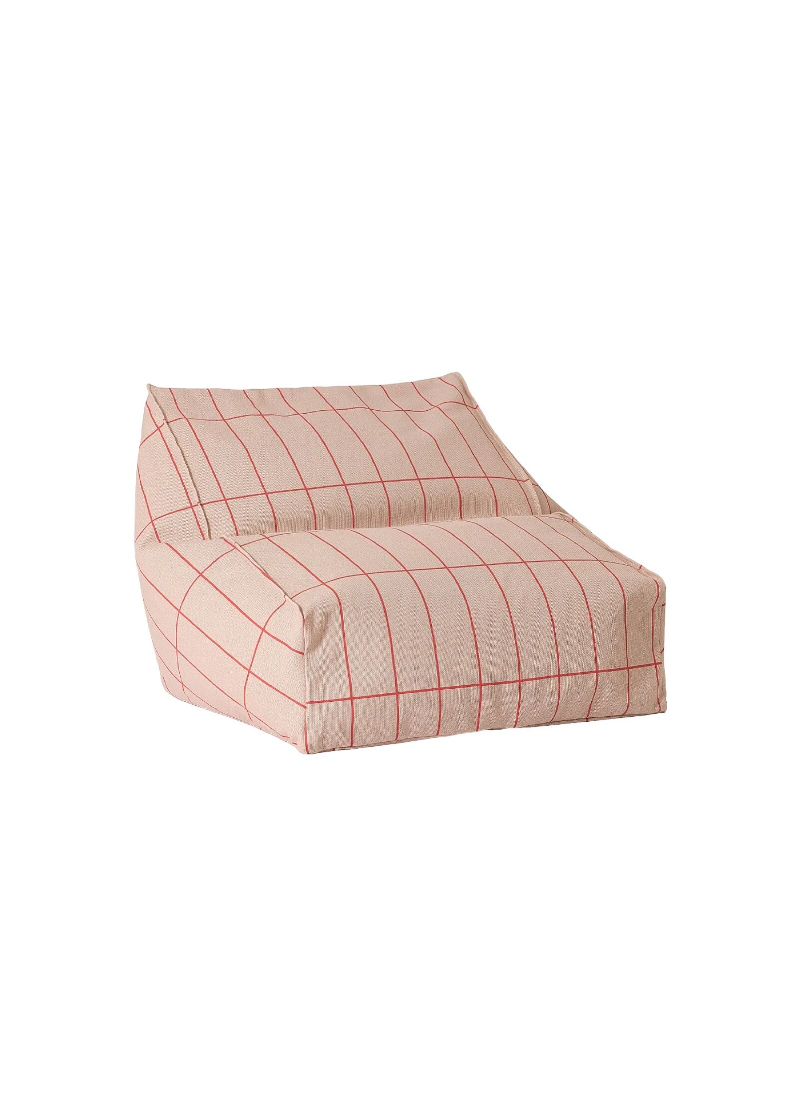 BEANBAG ARMCHAIR PINK RED