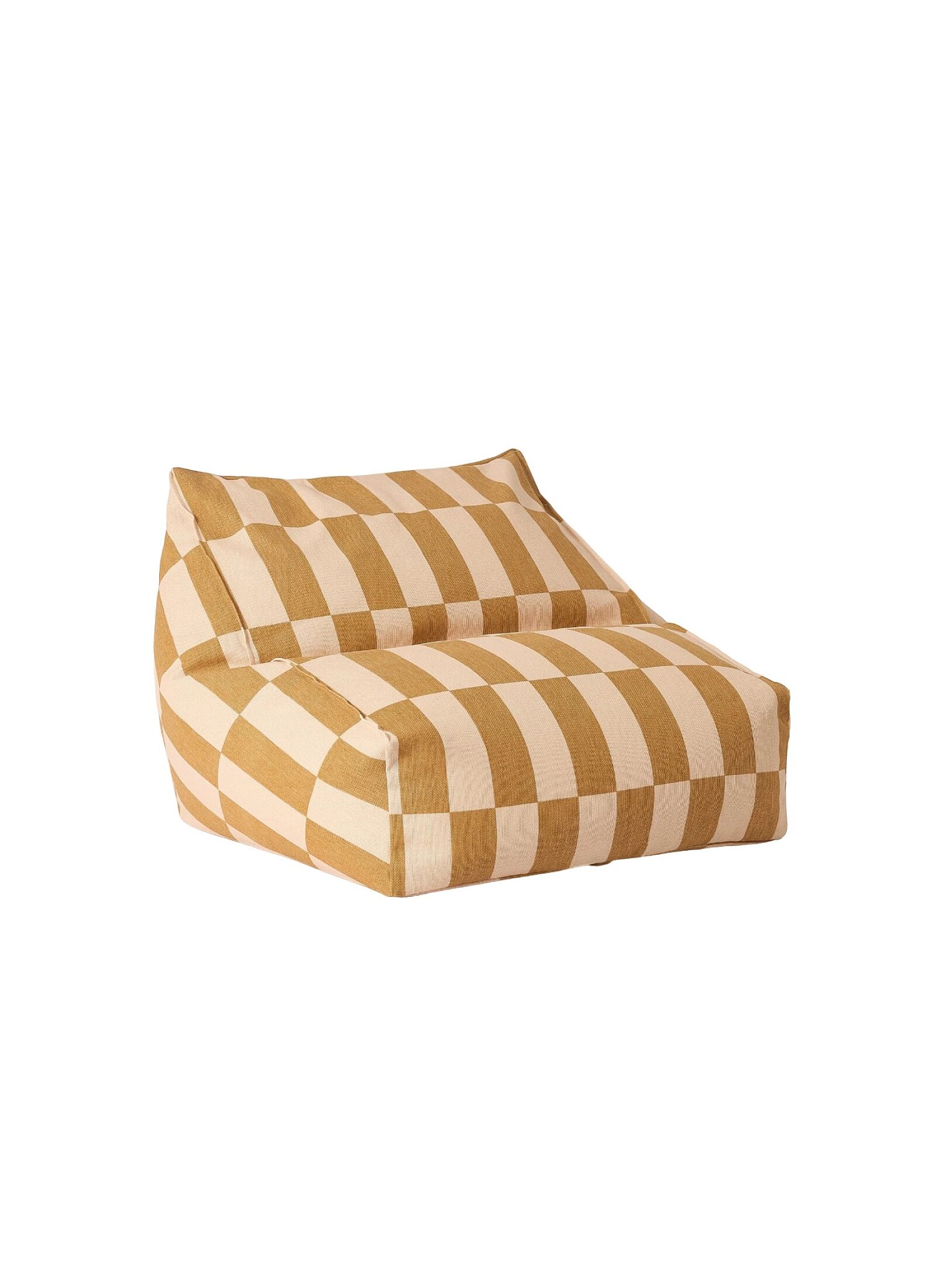 BEANBAG ARMCHAIR MUSTARD &AMP; SAND TILES