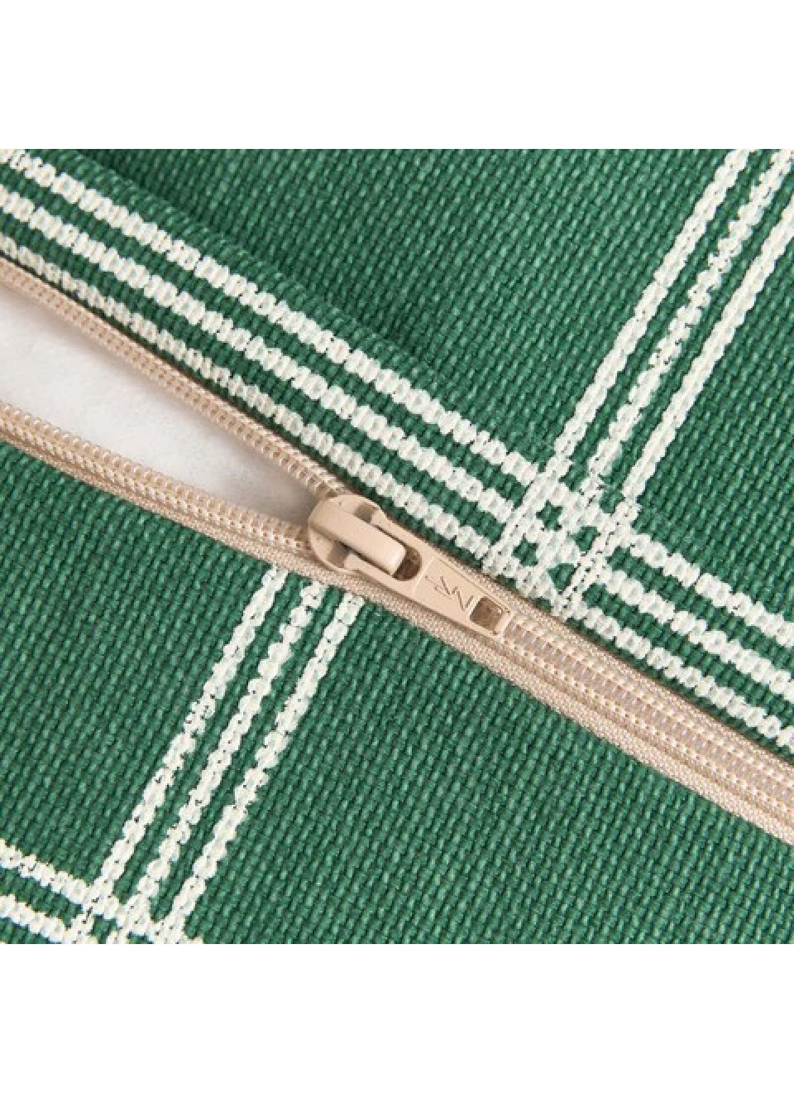 BEANBAG ARMCHAIR GREEN WHITE WINDOWPANE