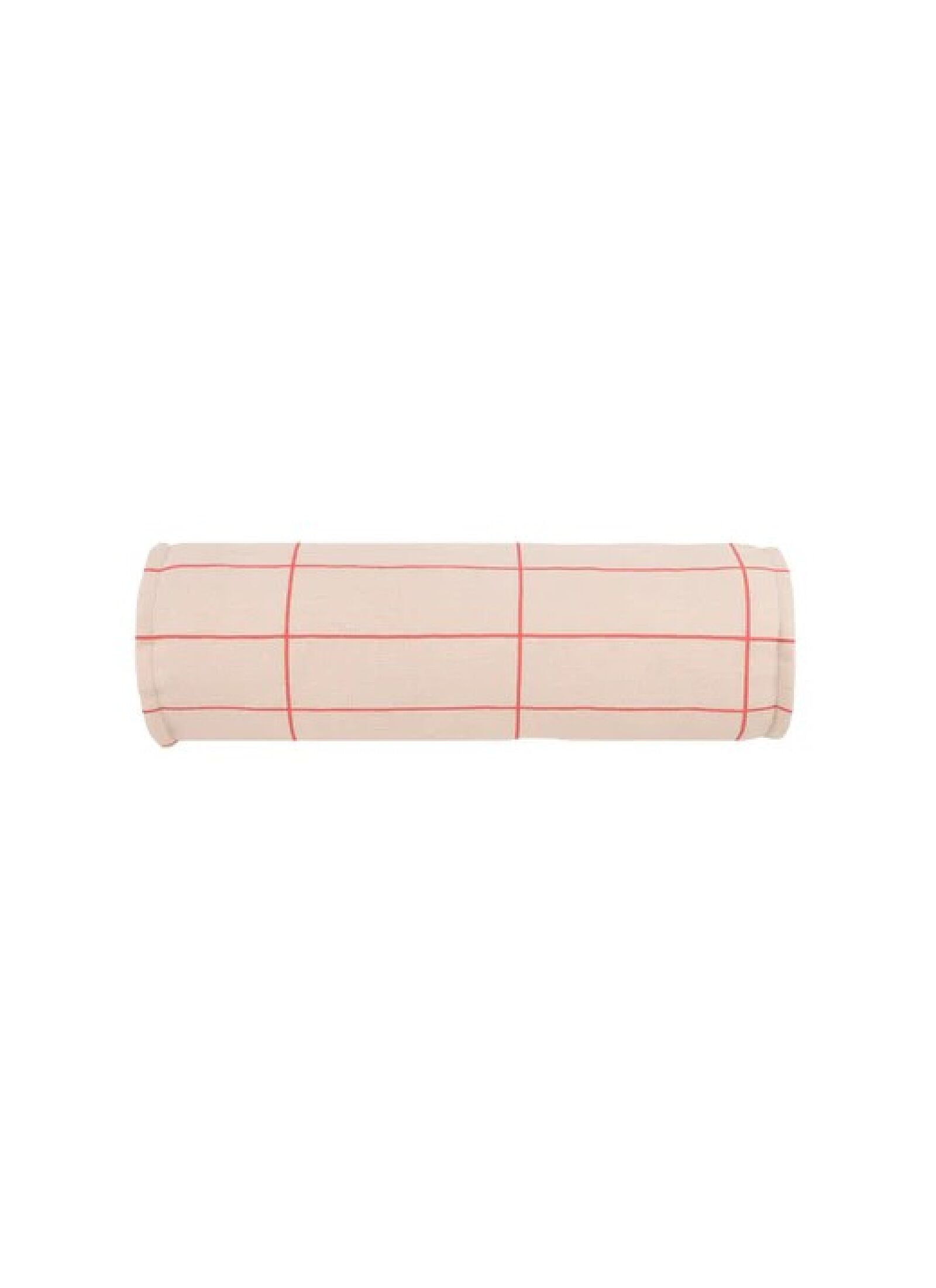 CUSHION (50X18) PINK RED GRID