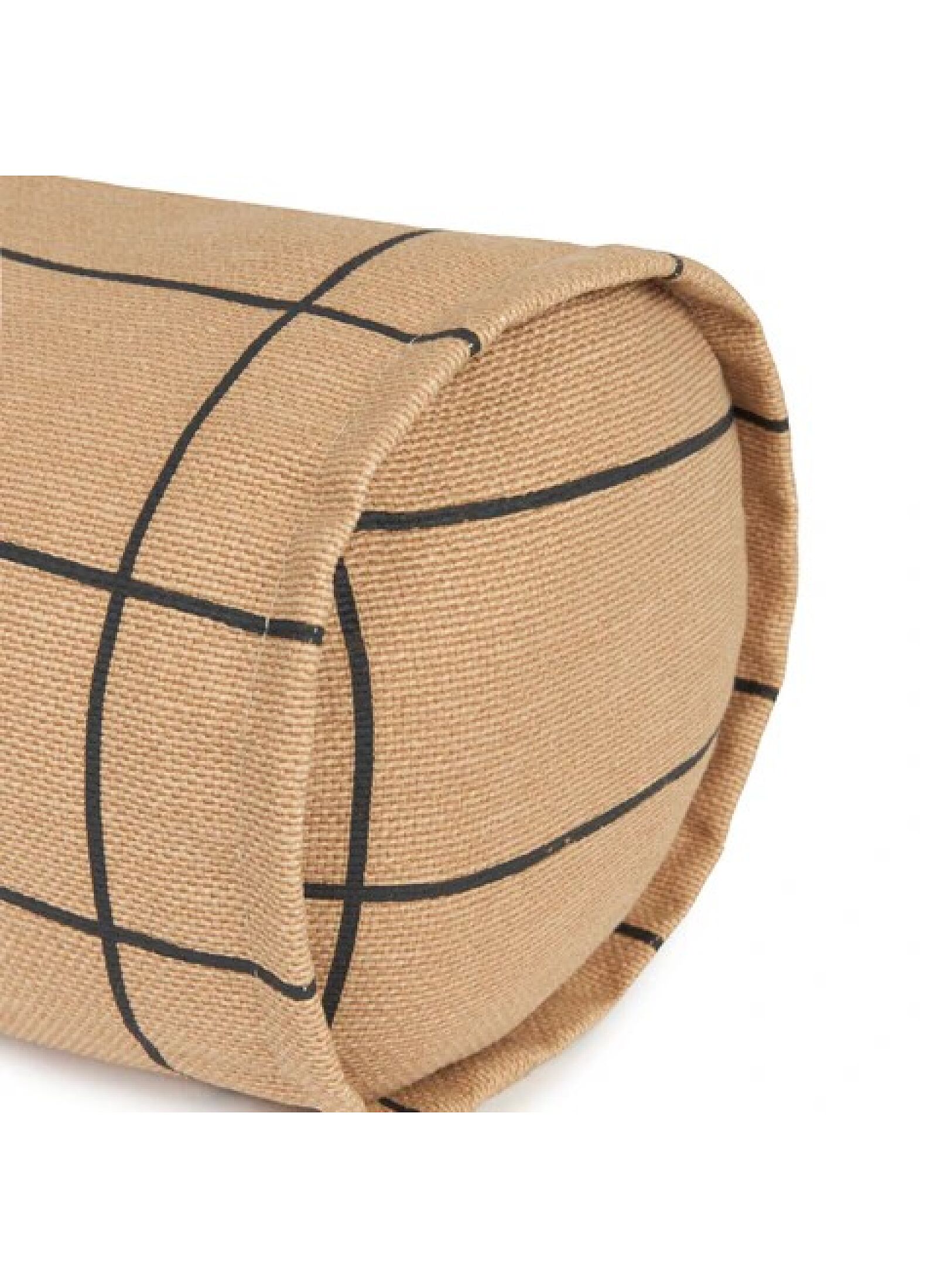 CUSHION (50X18) BROWN BLACK GRID