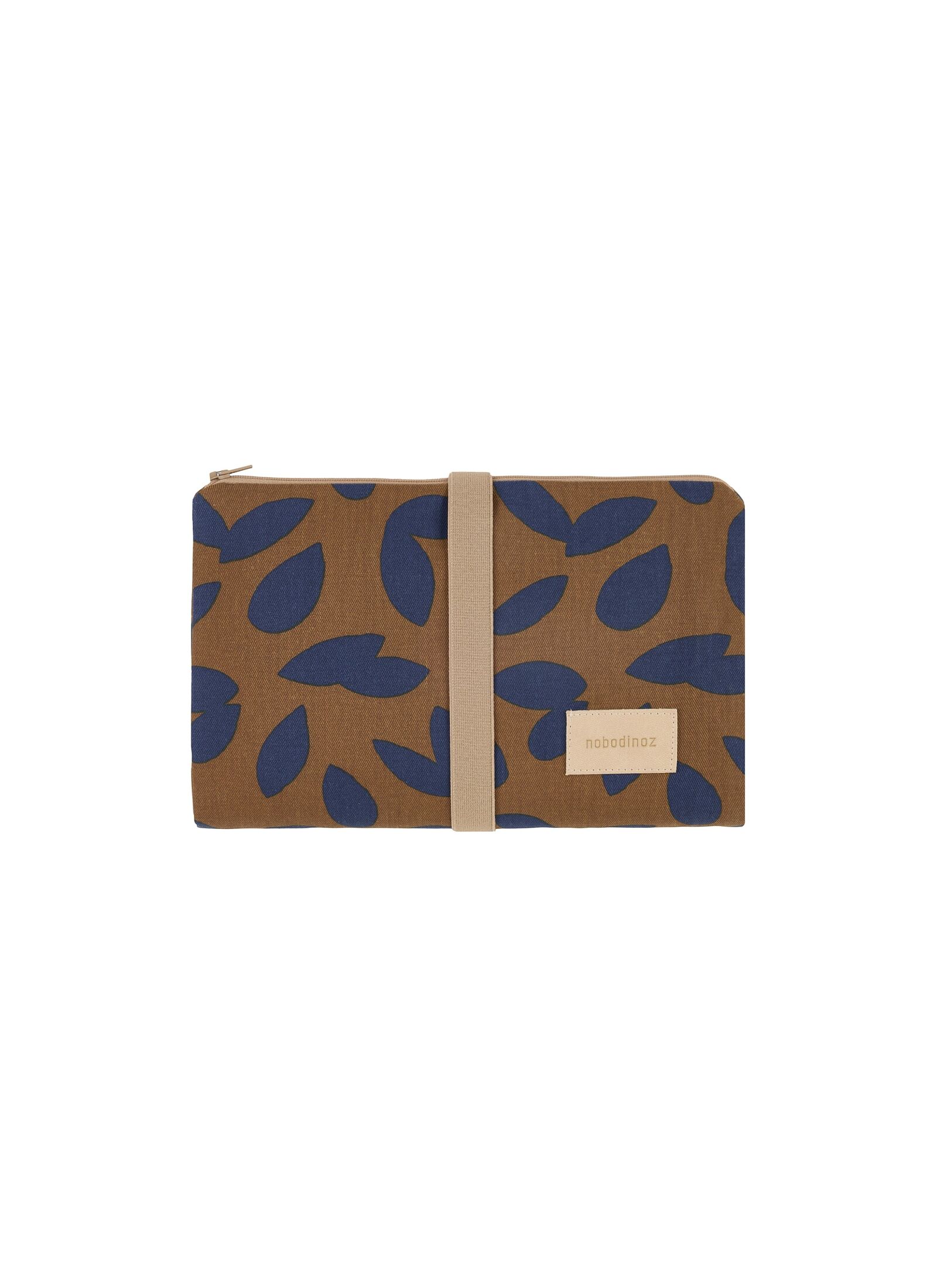 CHANGING PAD BLUE LEAVES