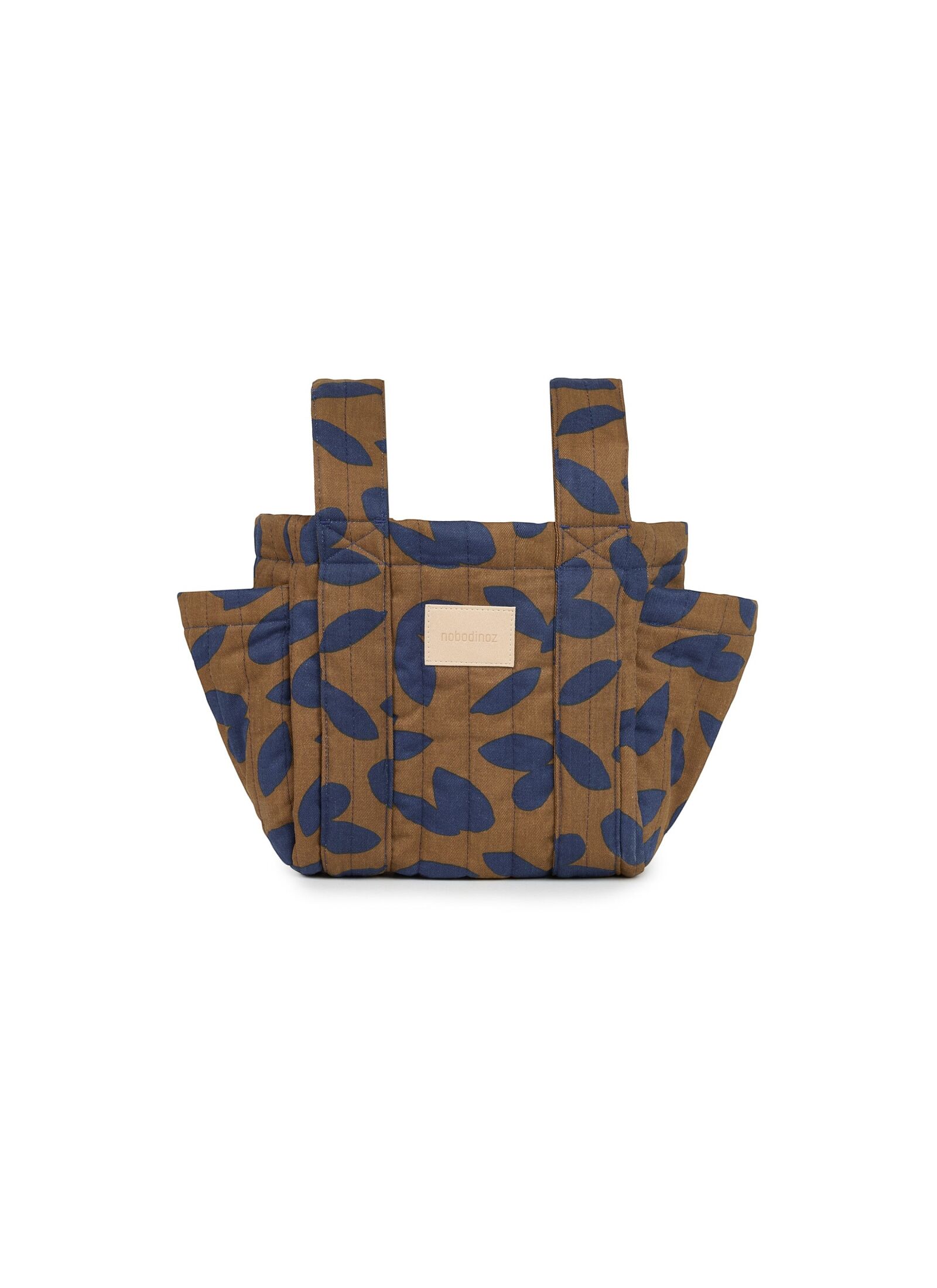 STROLLER ORGANIZER BLUE LEAVES