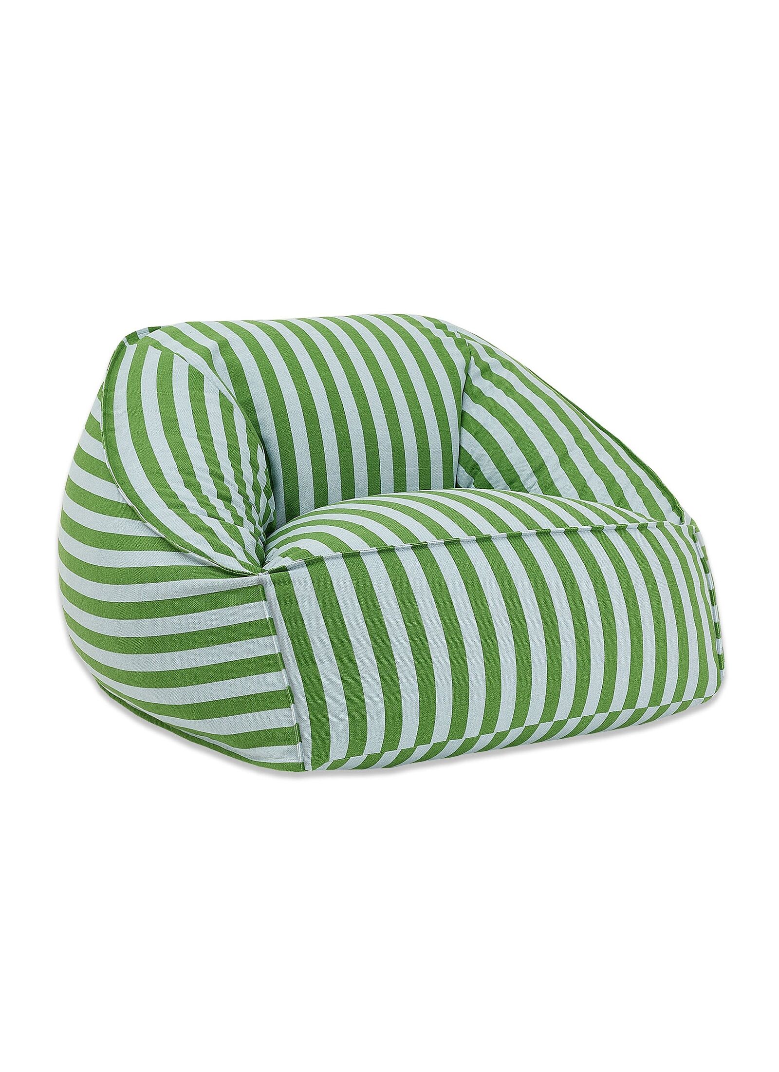 ARMCHAIR POUF FOR ADULTS BLUE RED GRID