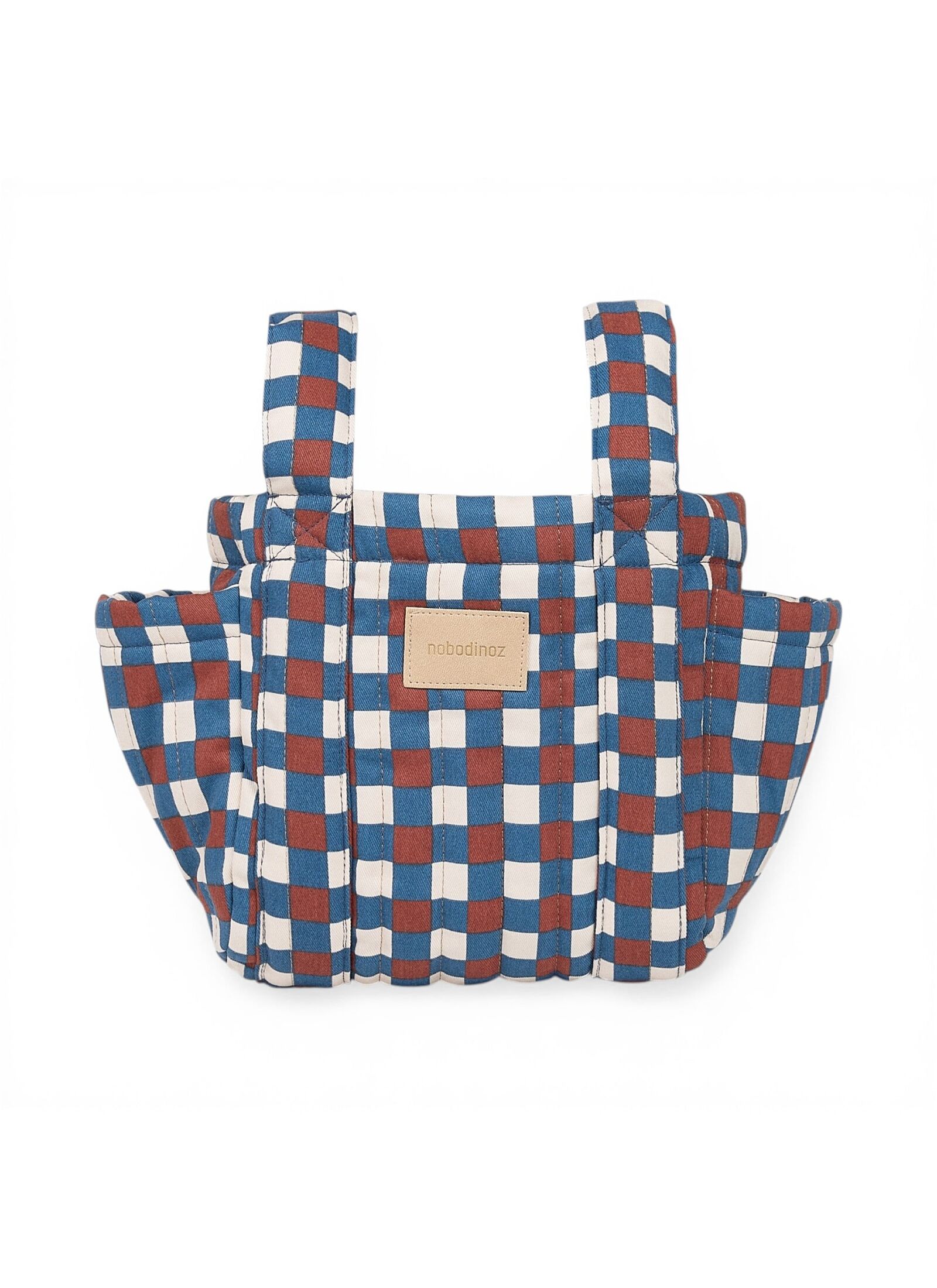 STROLLER ORGANIZER BLUE RED MOSAIC