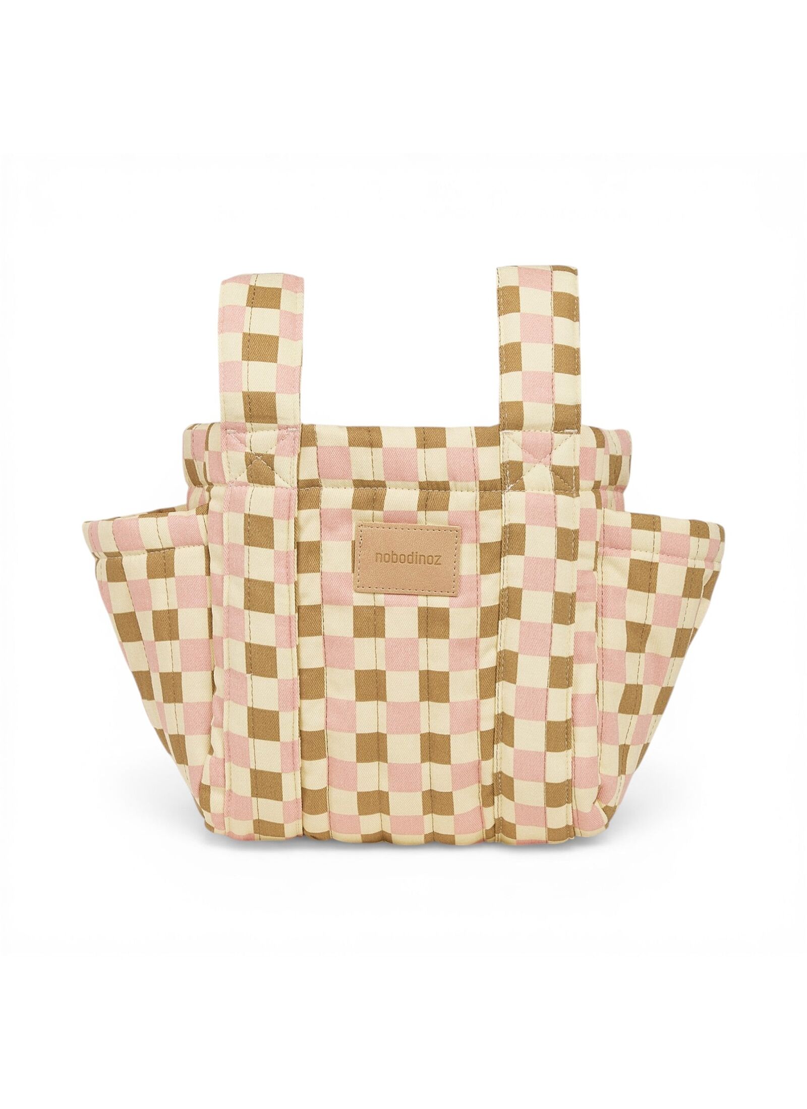 STROLLER ORGANIZER YELLOW PINK MOSAIC