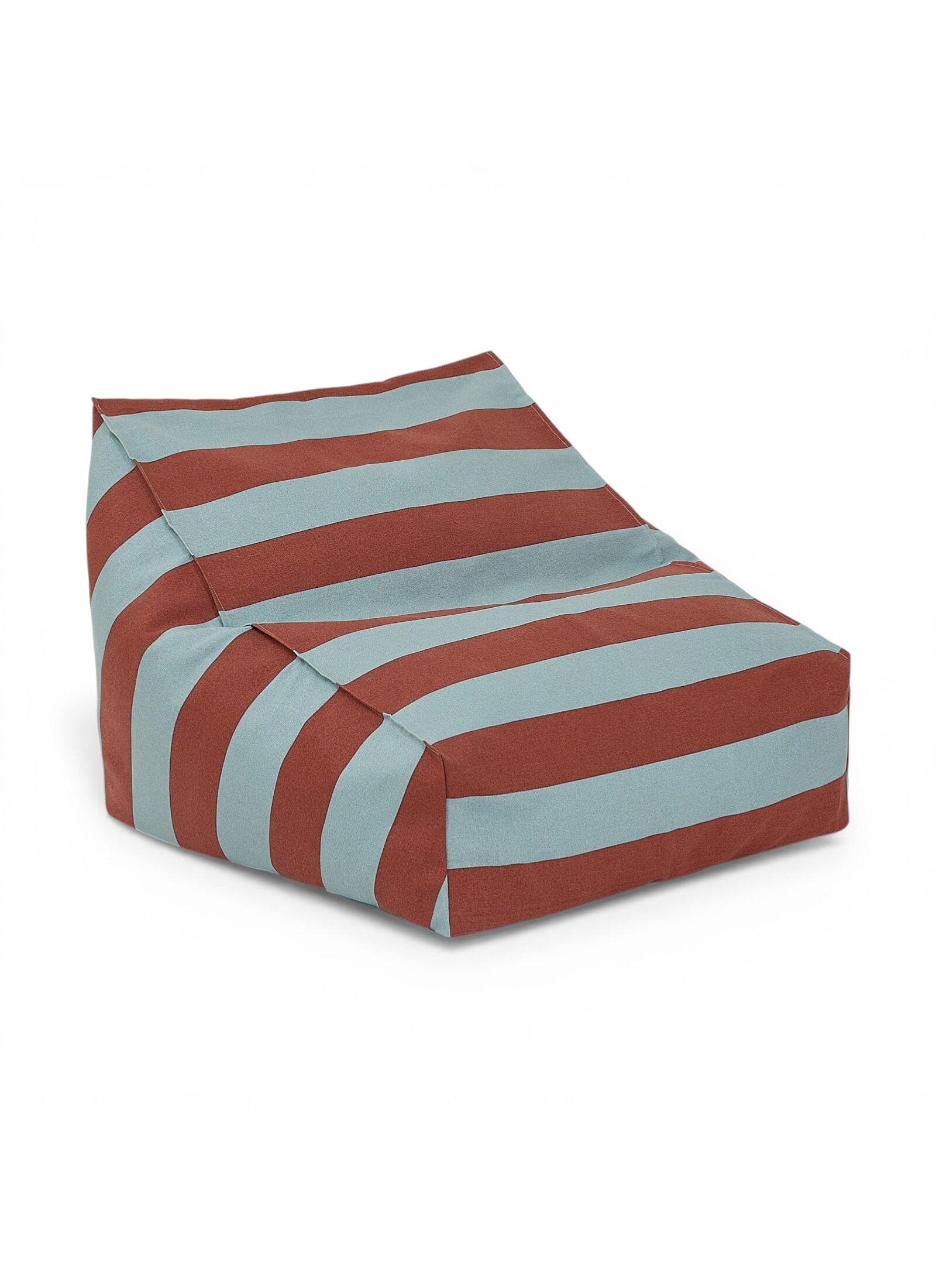 CHILDREN'S OUTDOOR POUF CHAIR BLUE STRIPES