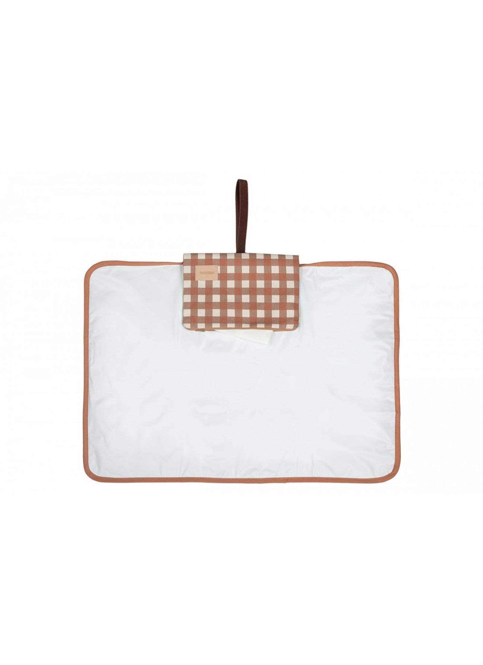 CHANGING PAD HYDE PARK TERRACOTTA CHECKS