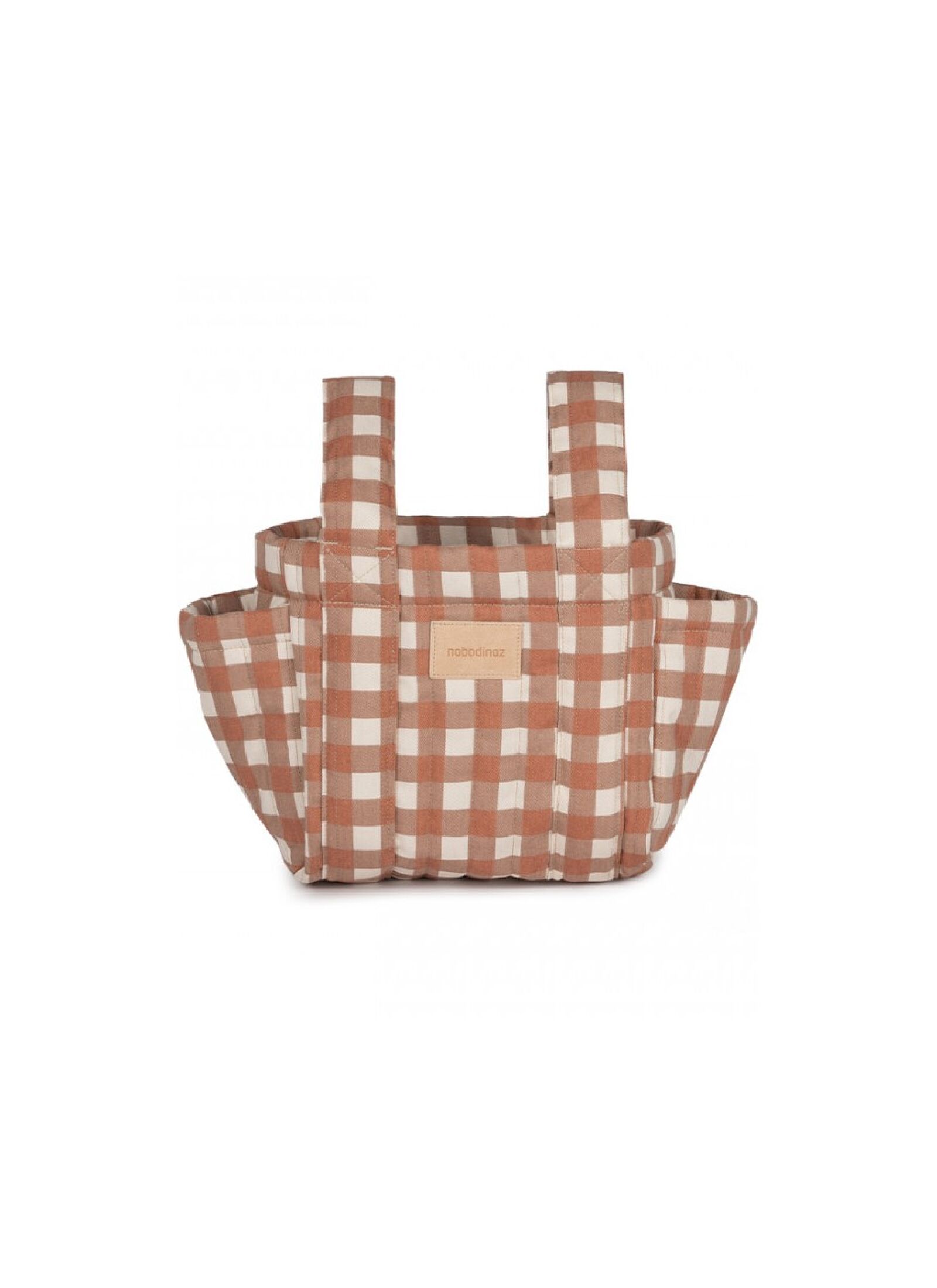 STROLLER ORGANIZER HYDE PARK TERRACOTTA CHECKS