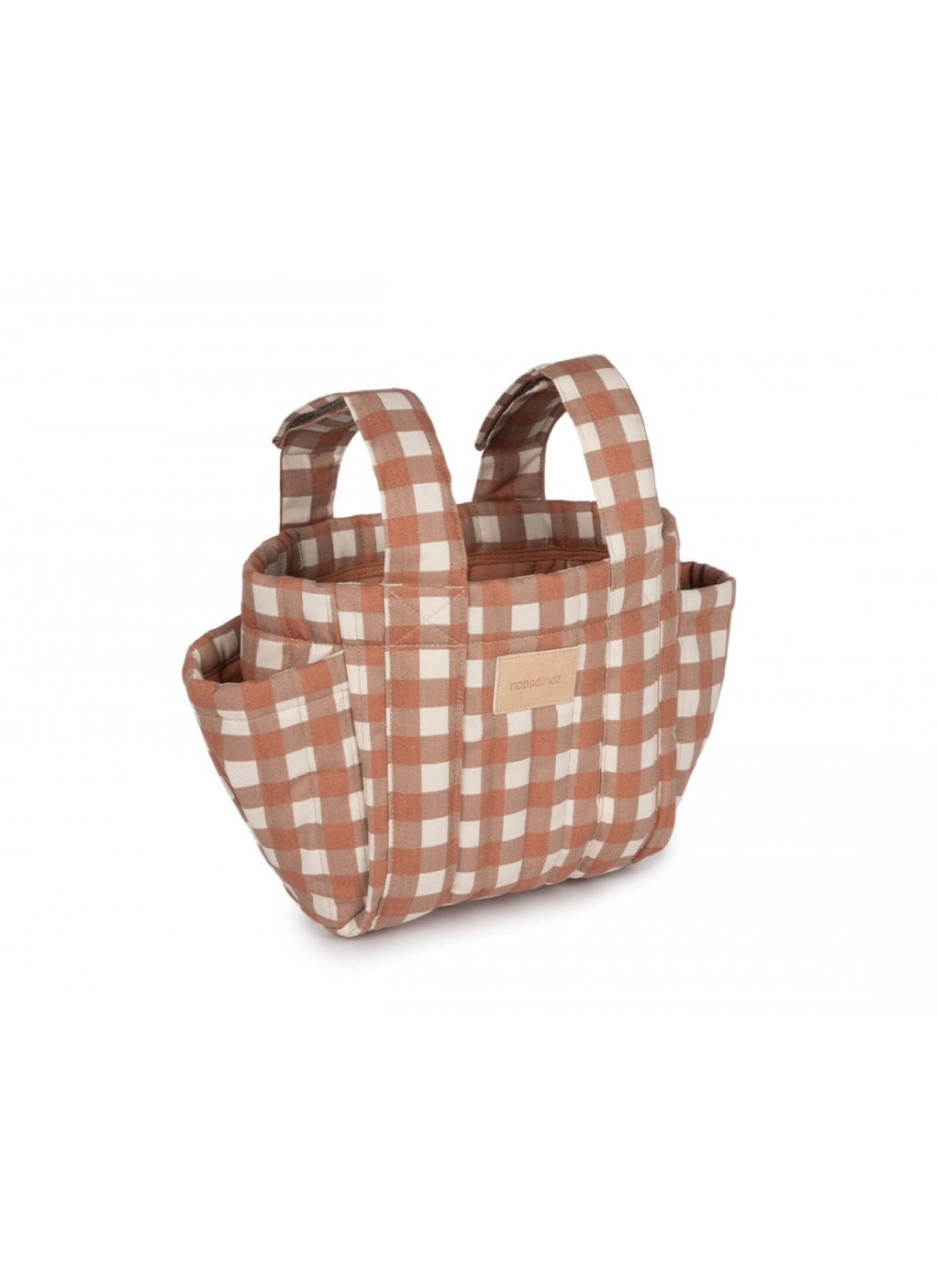 STROLLER ORGANIZER HYDE PARK TERRACOTTA CHECKS